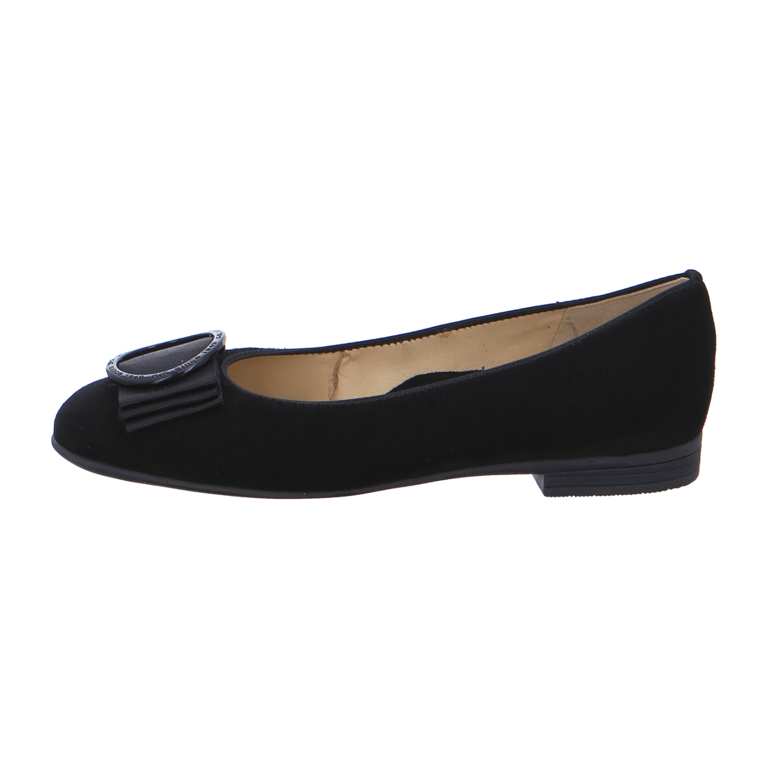 ARA SARDINIA Women's Chelsea Boots Black Nubuck Leather Slip-on Flat