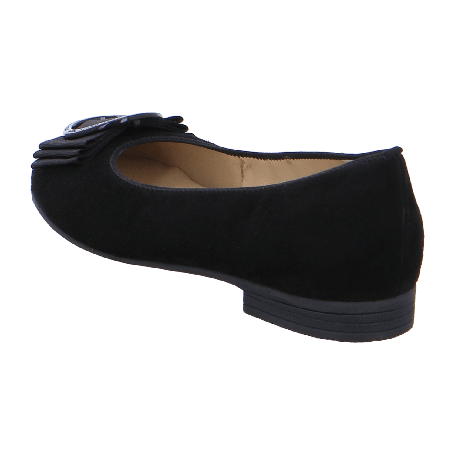 ARA SARDINIA Women's Chelsea Boots Black Nubuck Leather Slip-on Flat