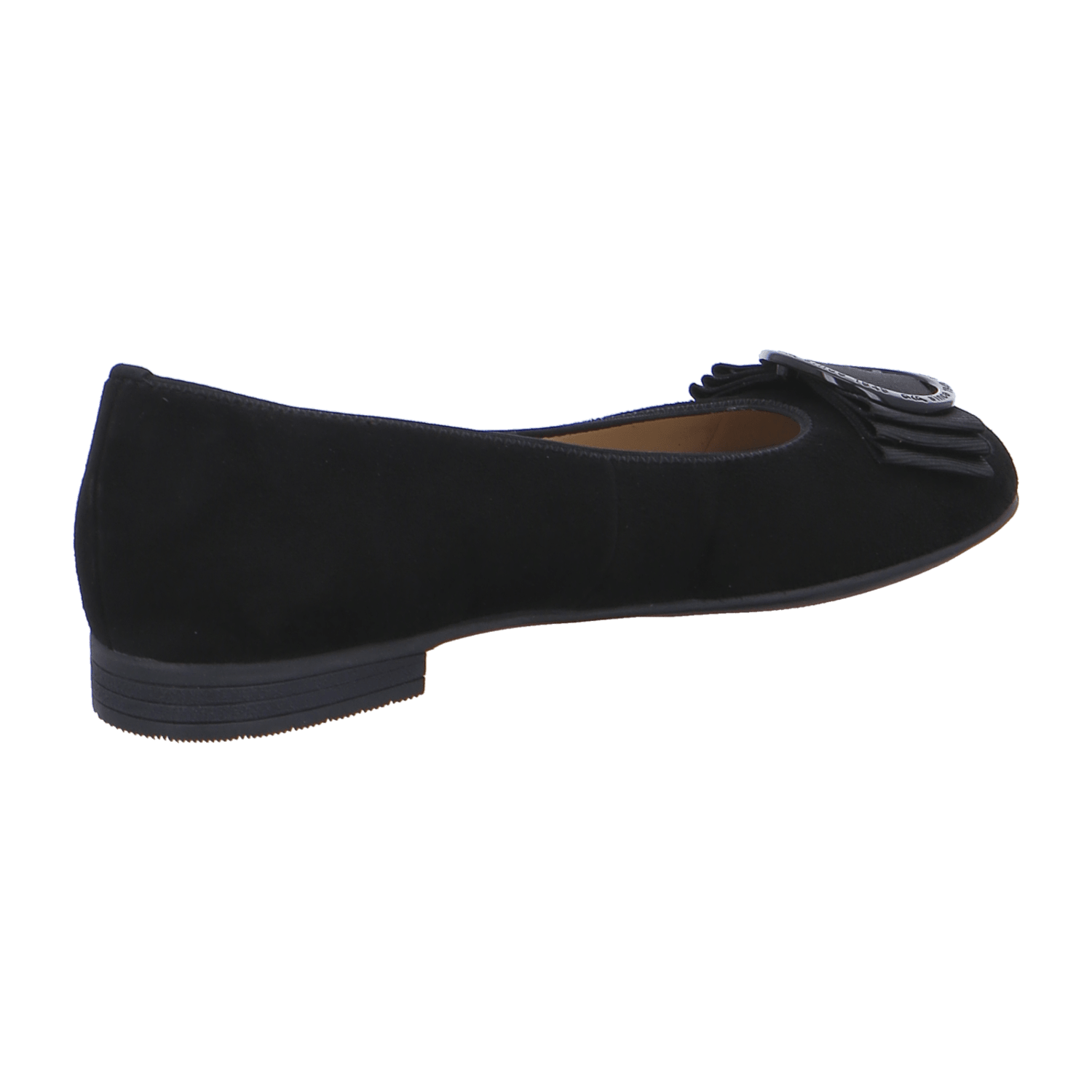 ARA SARDINIA Women's Chelsea Boots Black Nubuck Leather Slip-on Flat