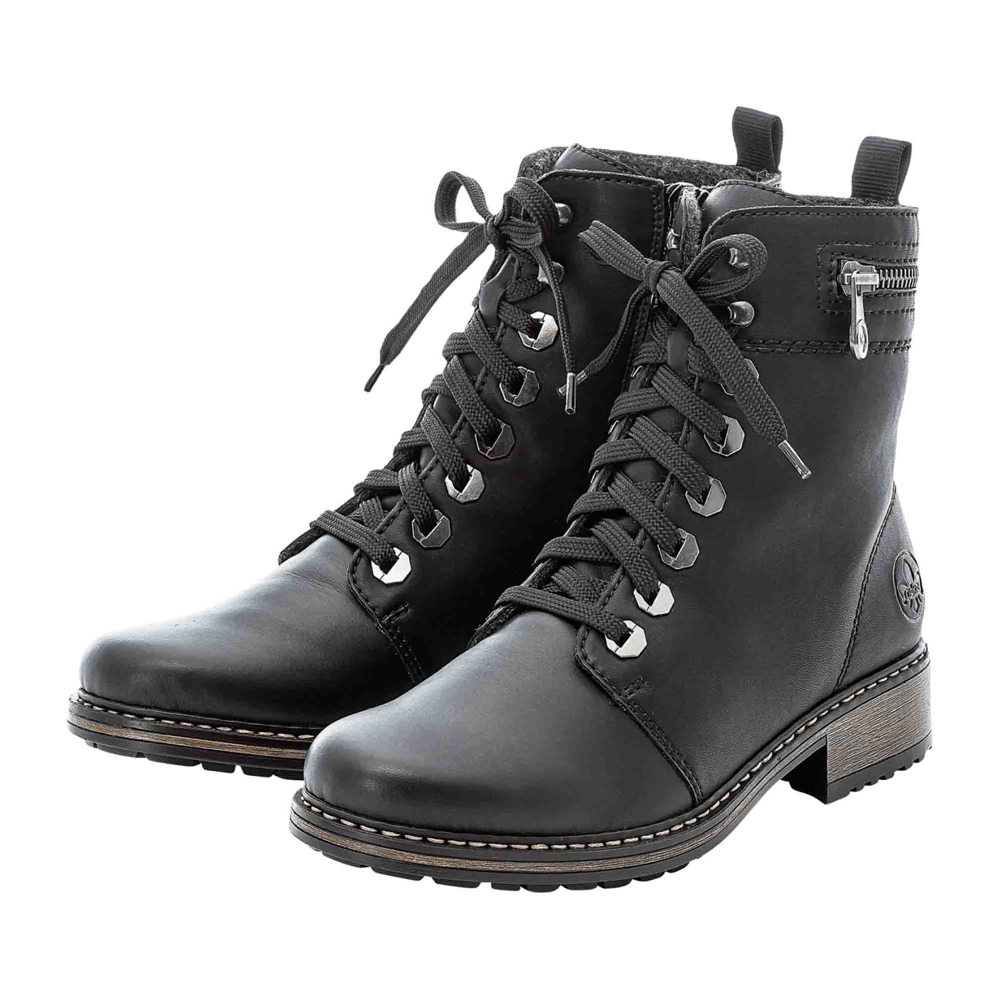 Rieker HWK Black Women's Boots for Women