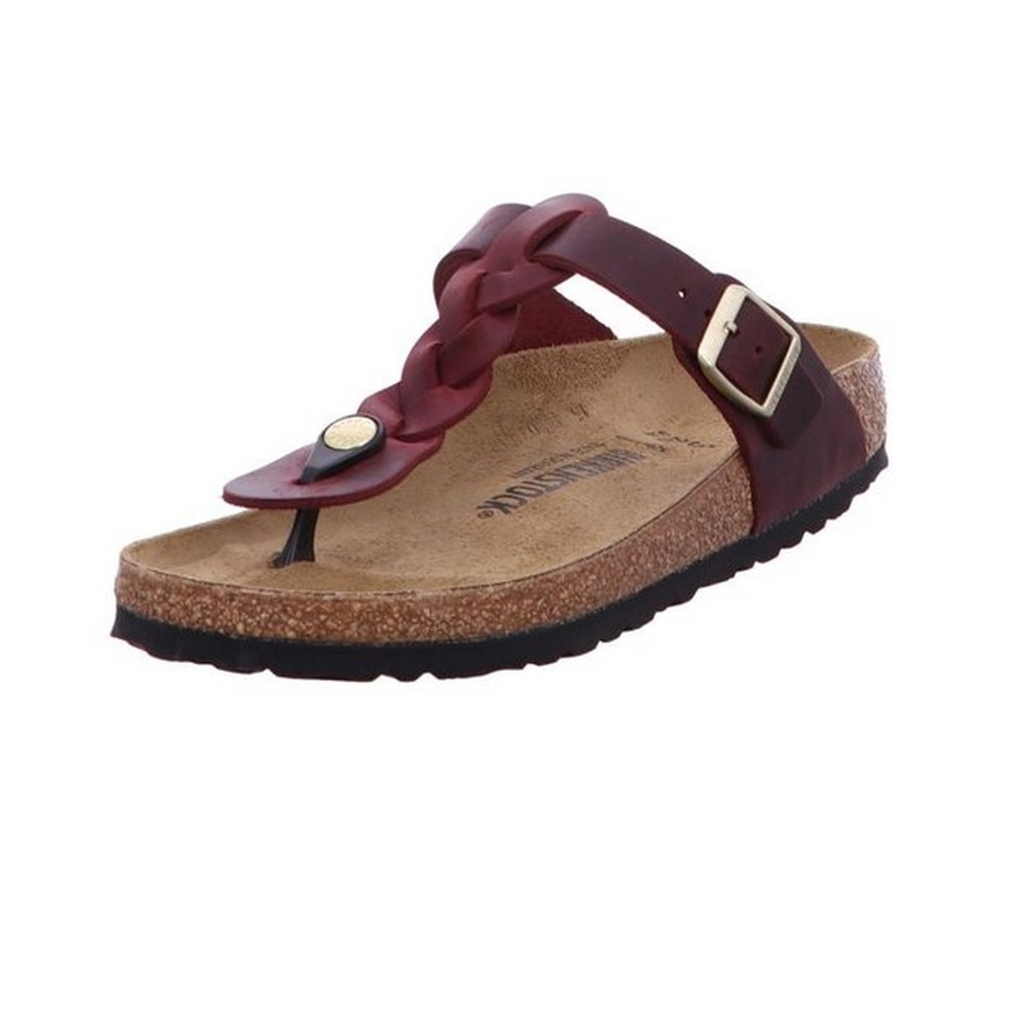 Birkenstock Gizeh Braided Nubuck Leather Oiled Fuchsia
