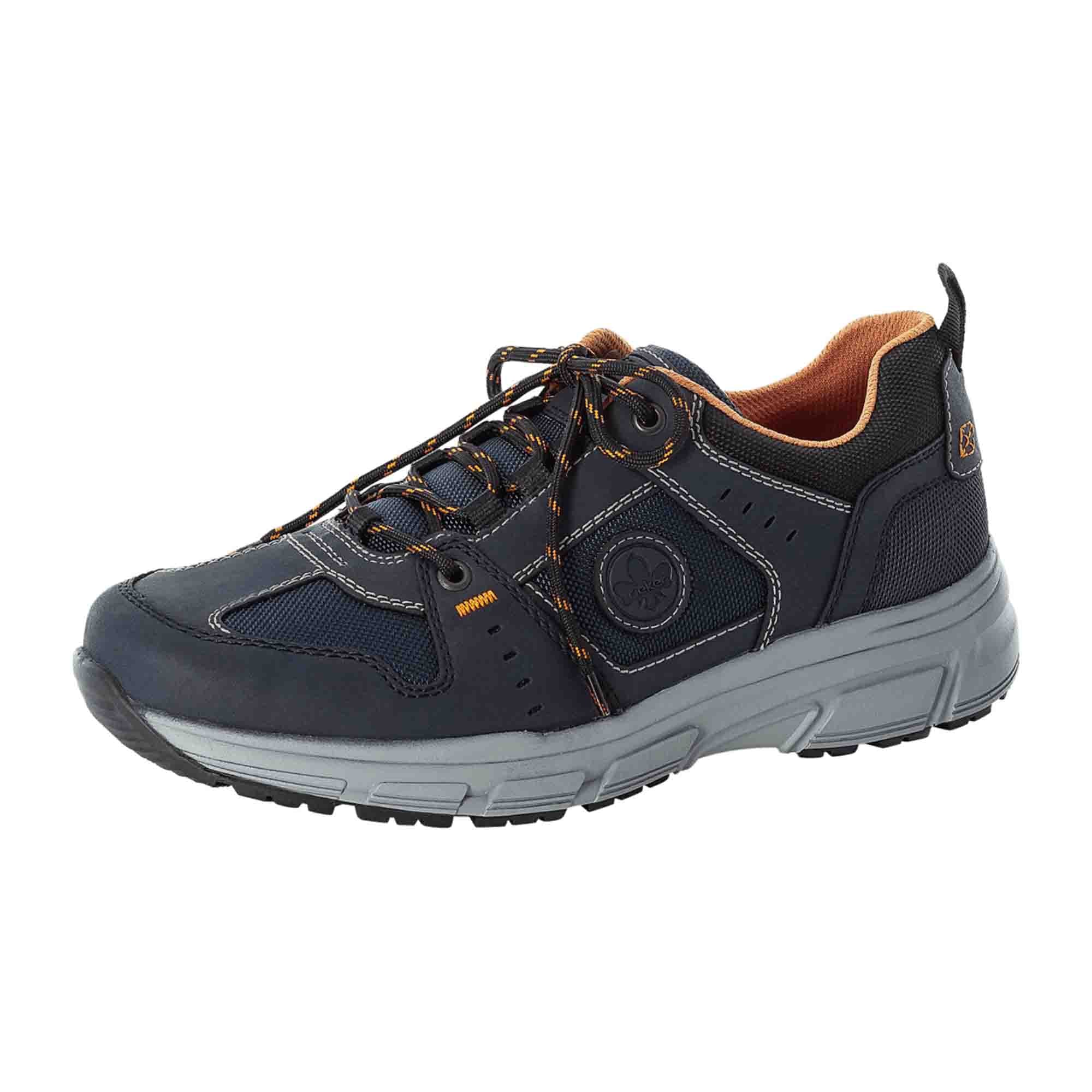 Rieker Men's Blue Lace-Up Casual Shoes Comfortable Blue Rieker Men's Shoes