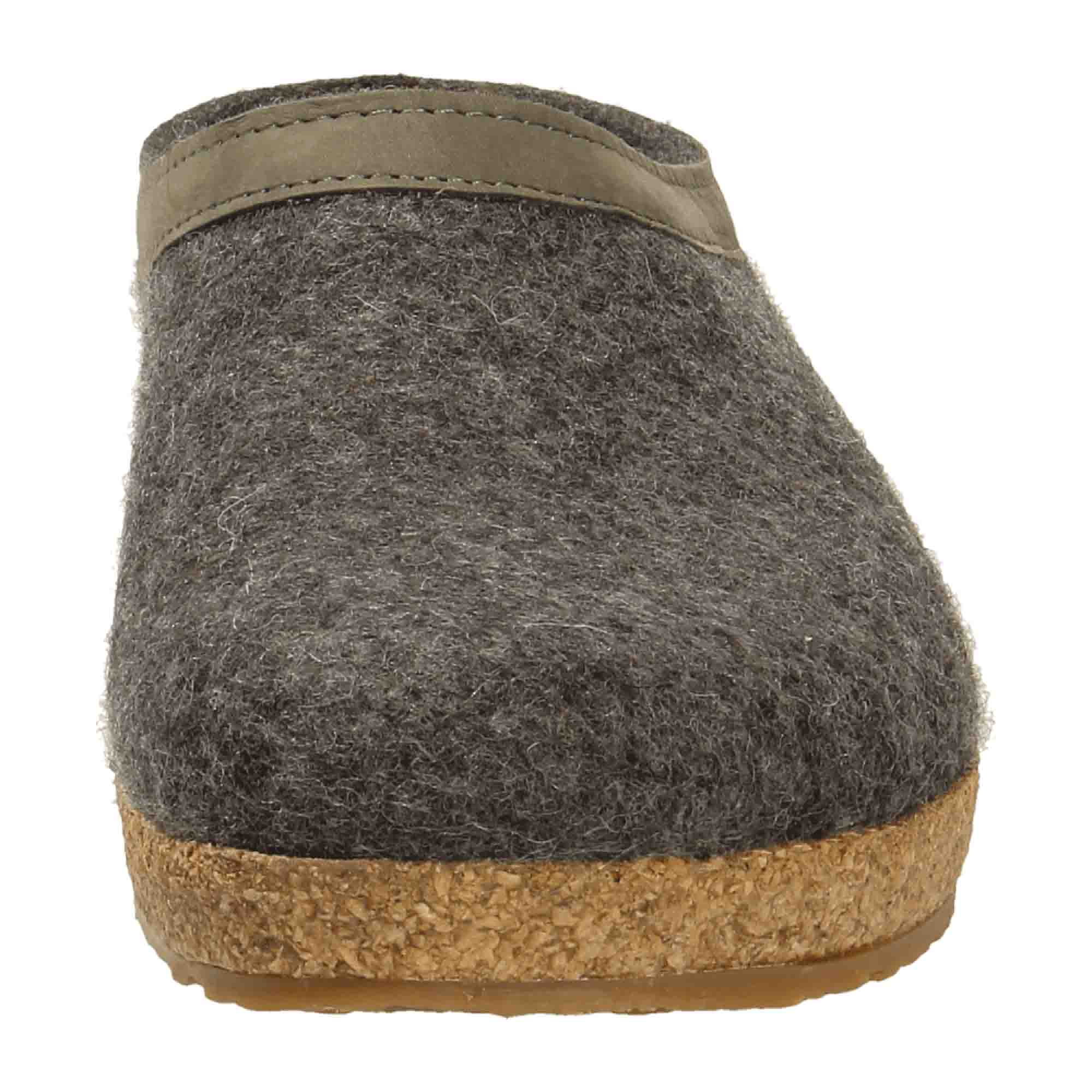 Haflinger Grizzly Torben Slippers for Men in Anthracite Grey - Stylish & Durable