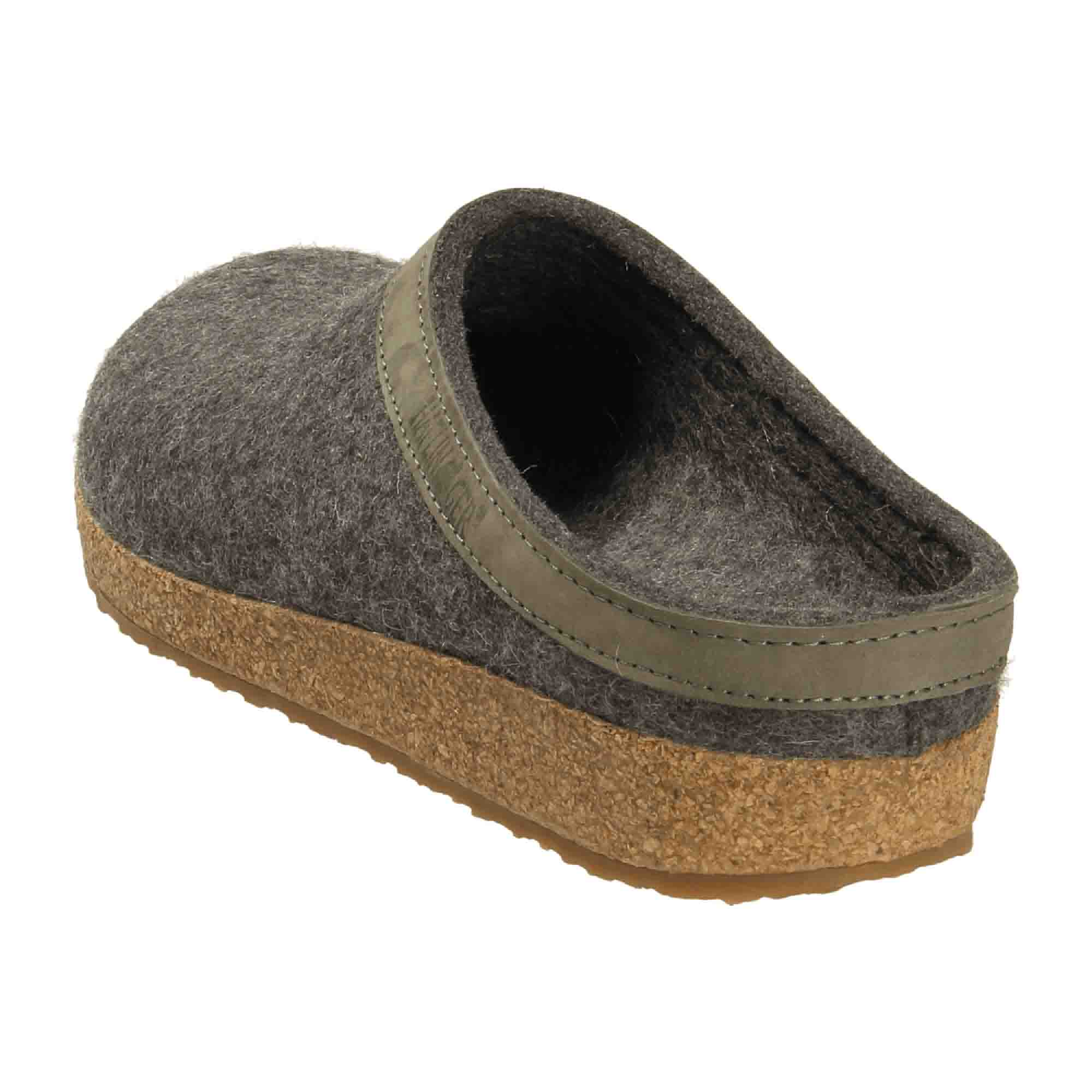 Haflinger Grizzly Torben Slippers for Men in Anthracite Grey - Stylish & Durable