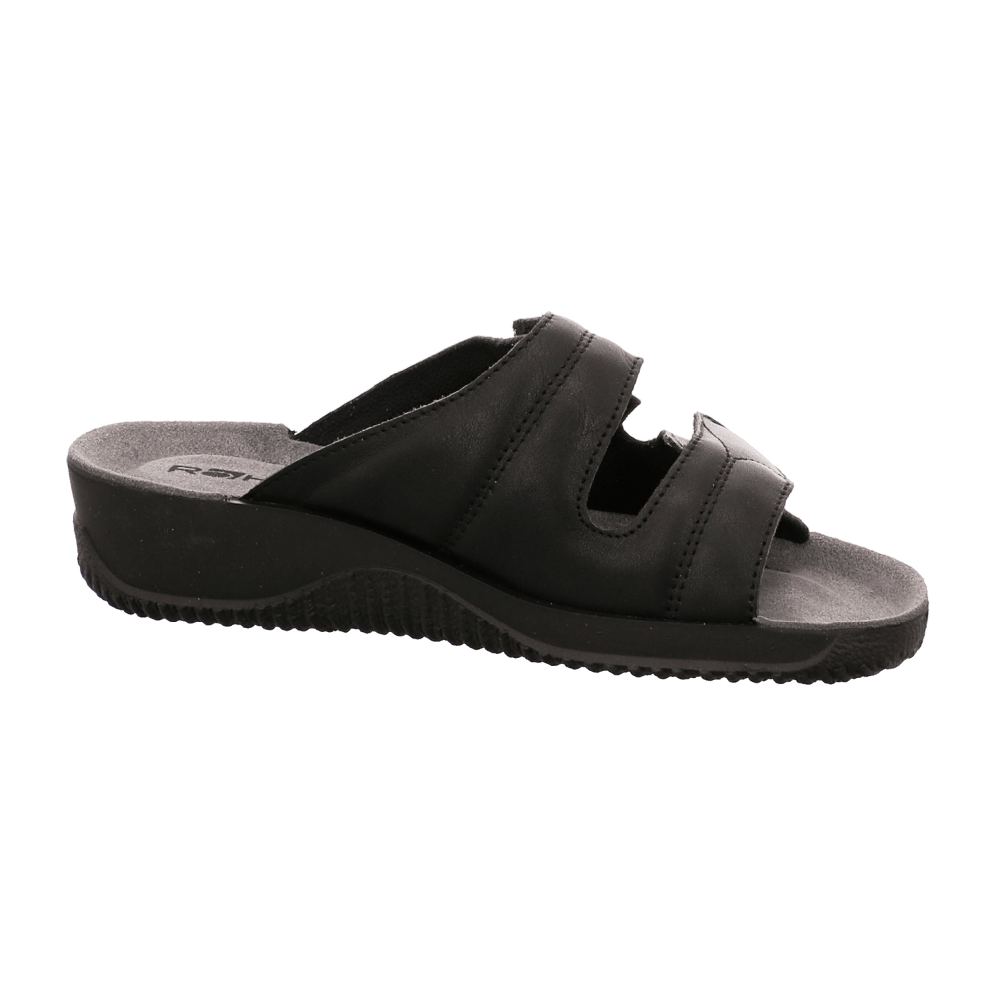 Rohde Women's Black Slip-On Shoes with Open Toe and Waterproof Design