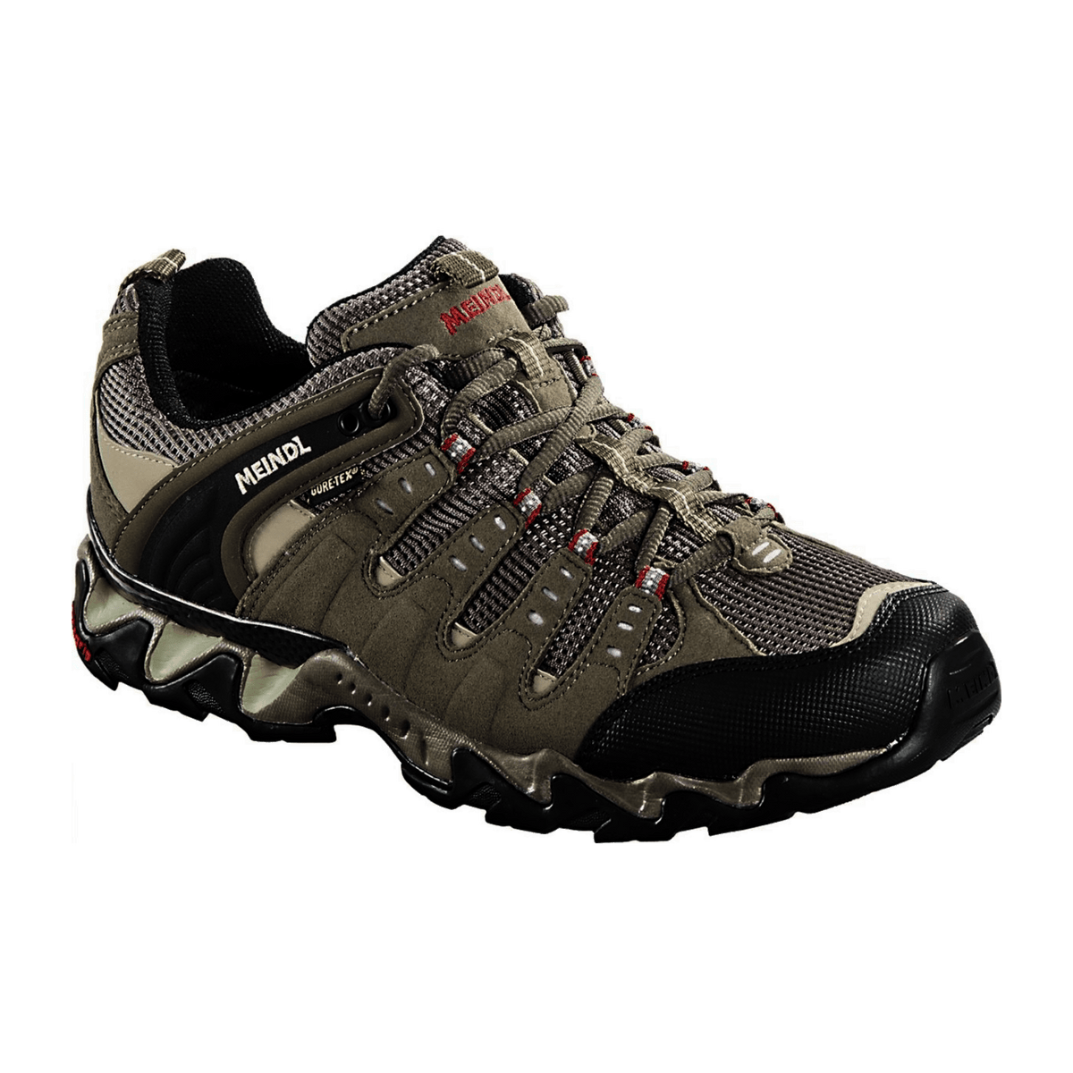 Meindl Respond XCR Men's Outdoor Shoes - Waterproof Velour Sneakers Schilf Red