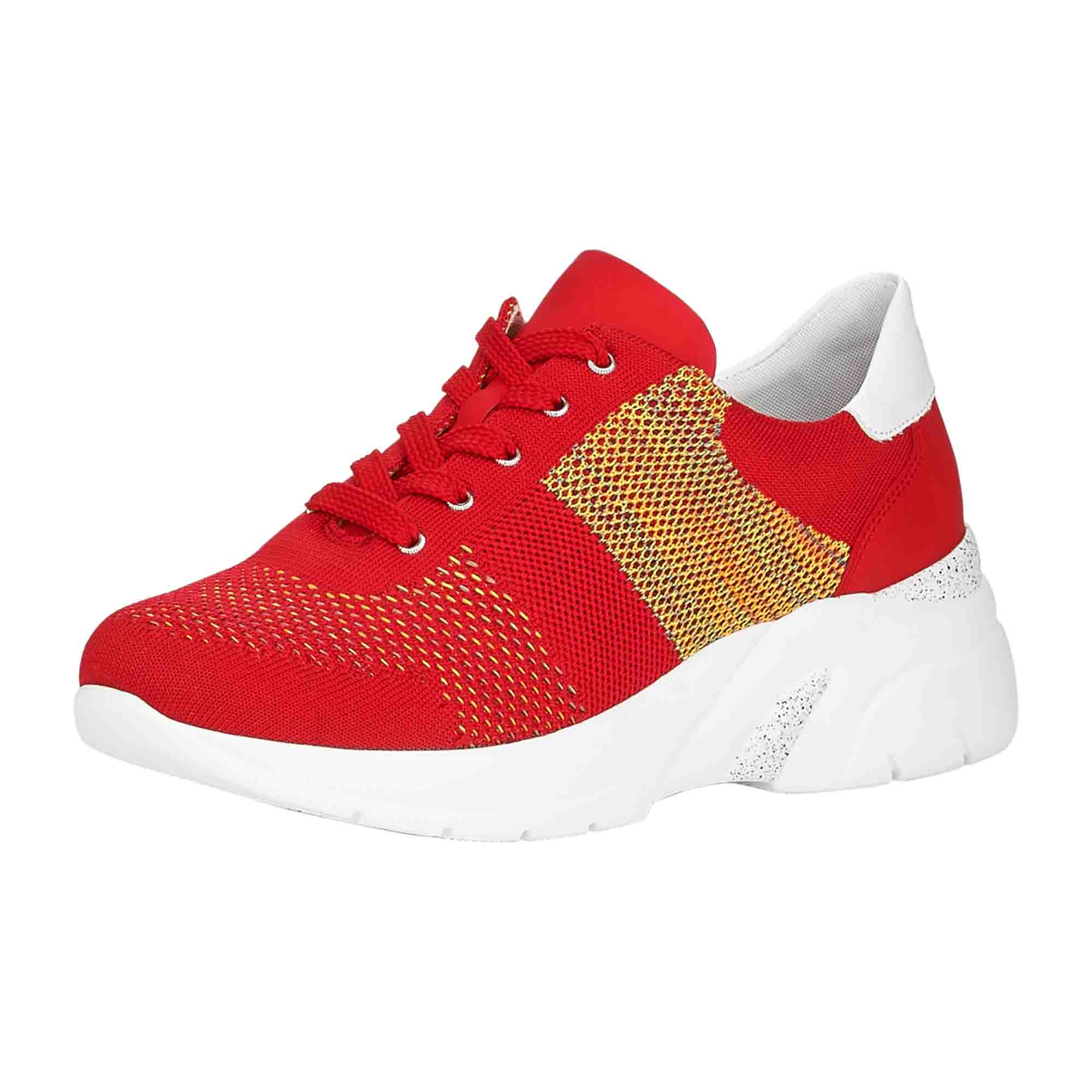 Remonte Red Wedge Sneakers for Women Stylish and Comfortable Footwear