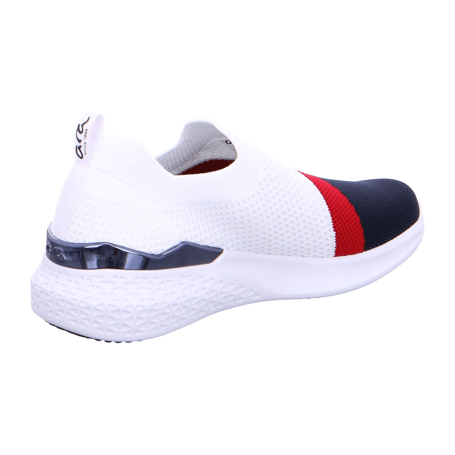 ARA Comfort Slipper Extra Wide Maya HS for Women in Blue Suede Sneaker with Pull-On Closure