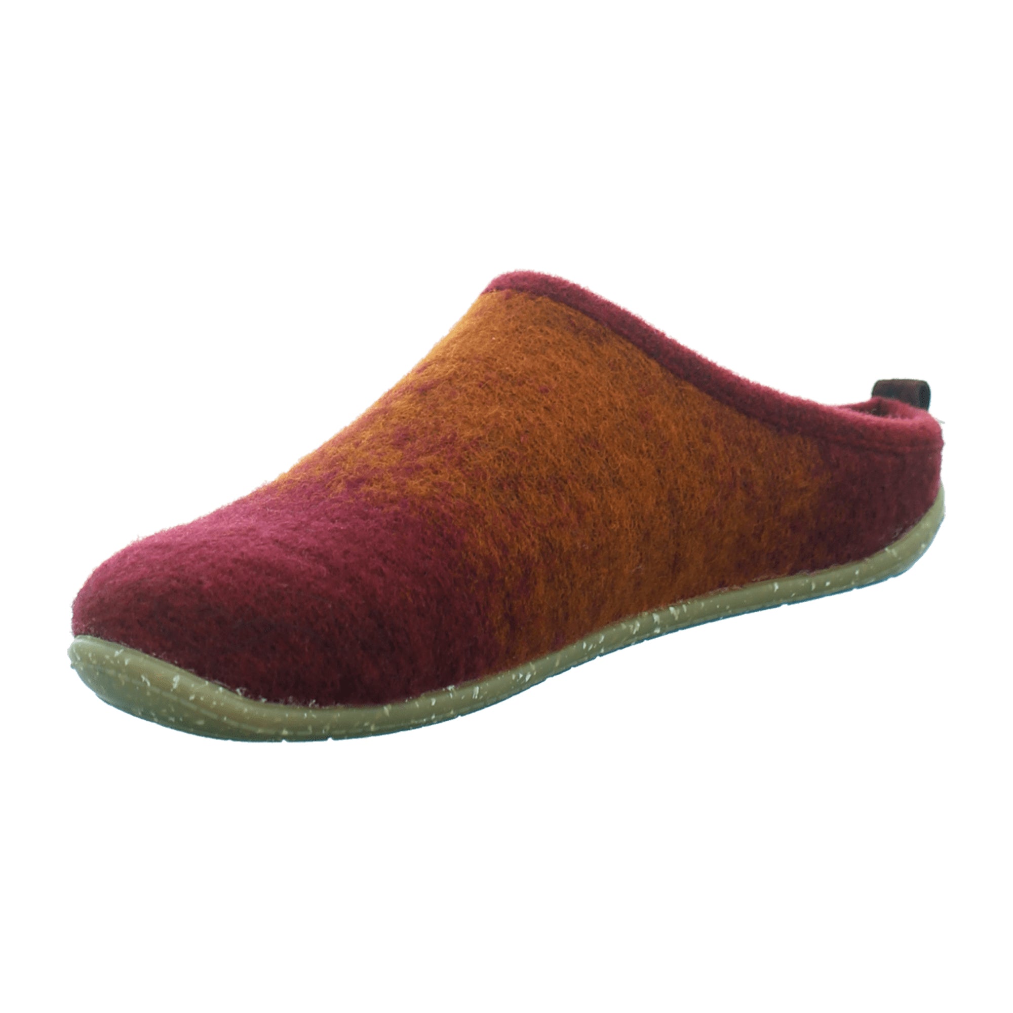 Rohde 6862 Women's Red Shoes, Wool Upper, Leather Insole, Flat, Slip-On