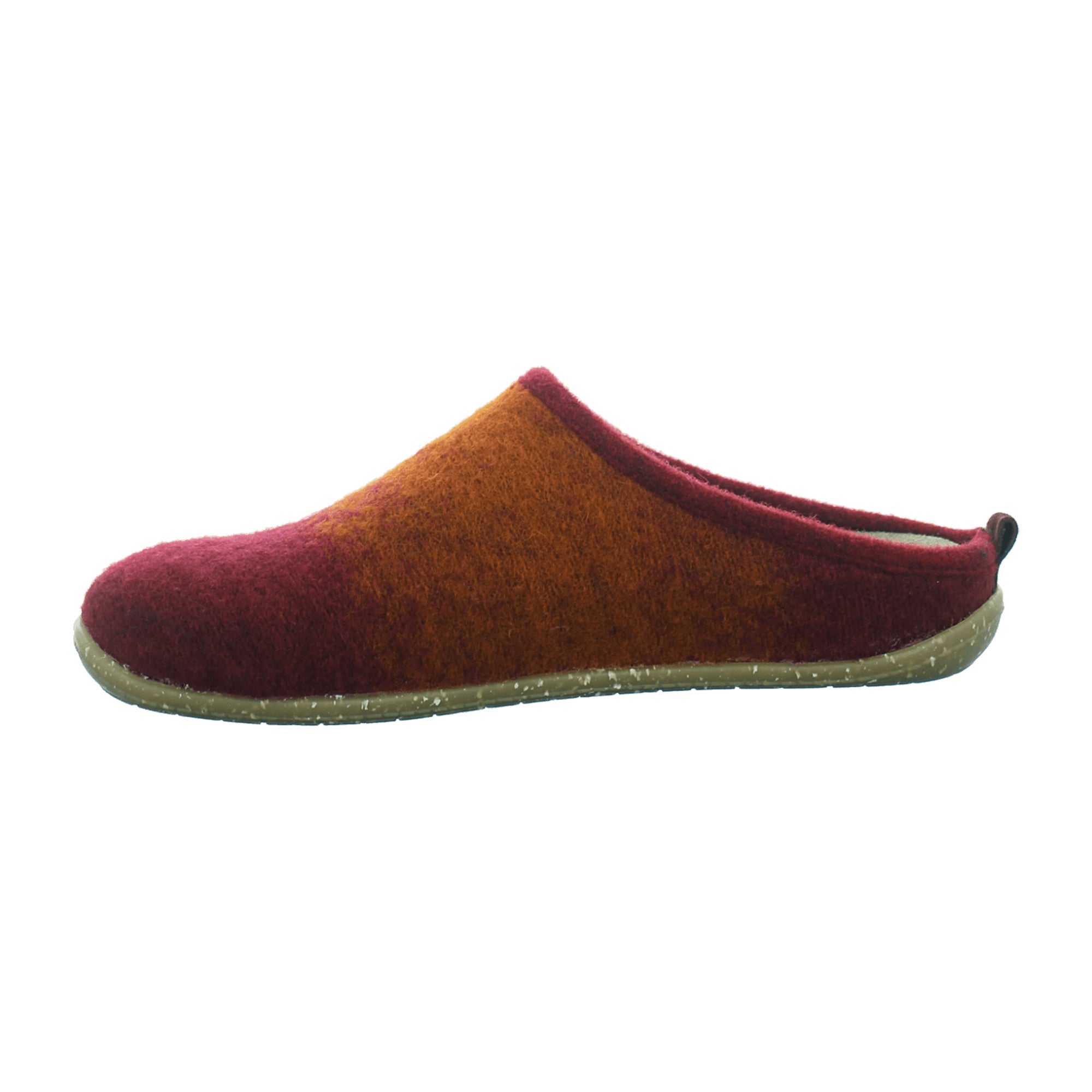 Rohde 6862 Women's Red Shoes, Wool Upper, Leather Insole, Flat, Slip-On