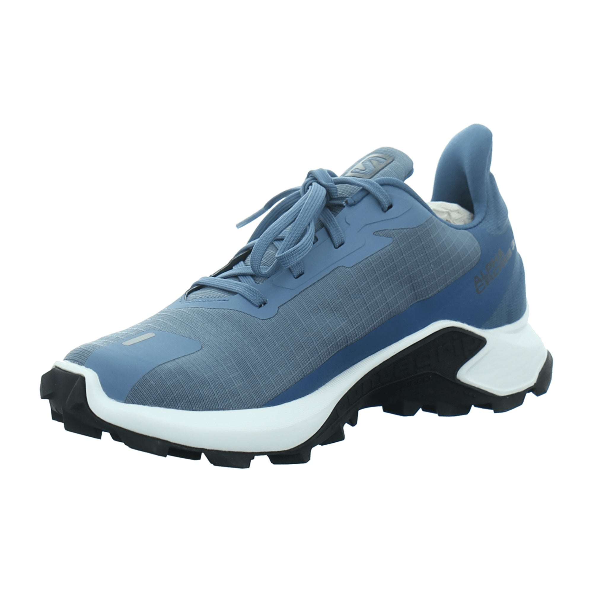 Salomon shoes ALPHACROSS 3 GTX W Blue for women, blue