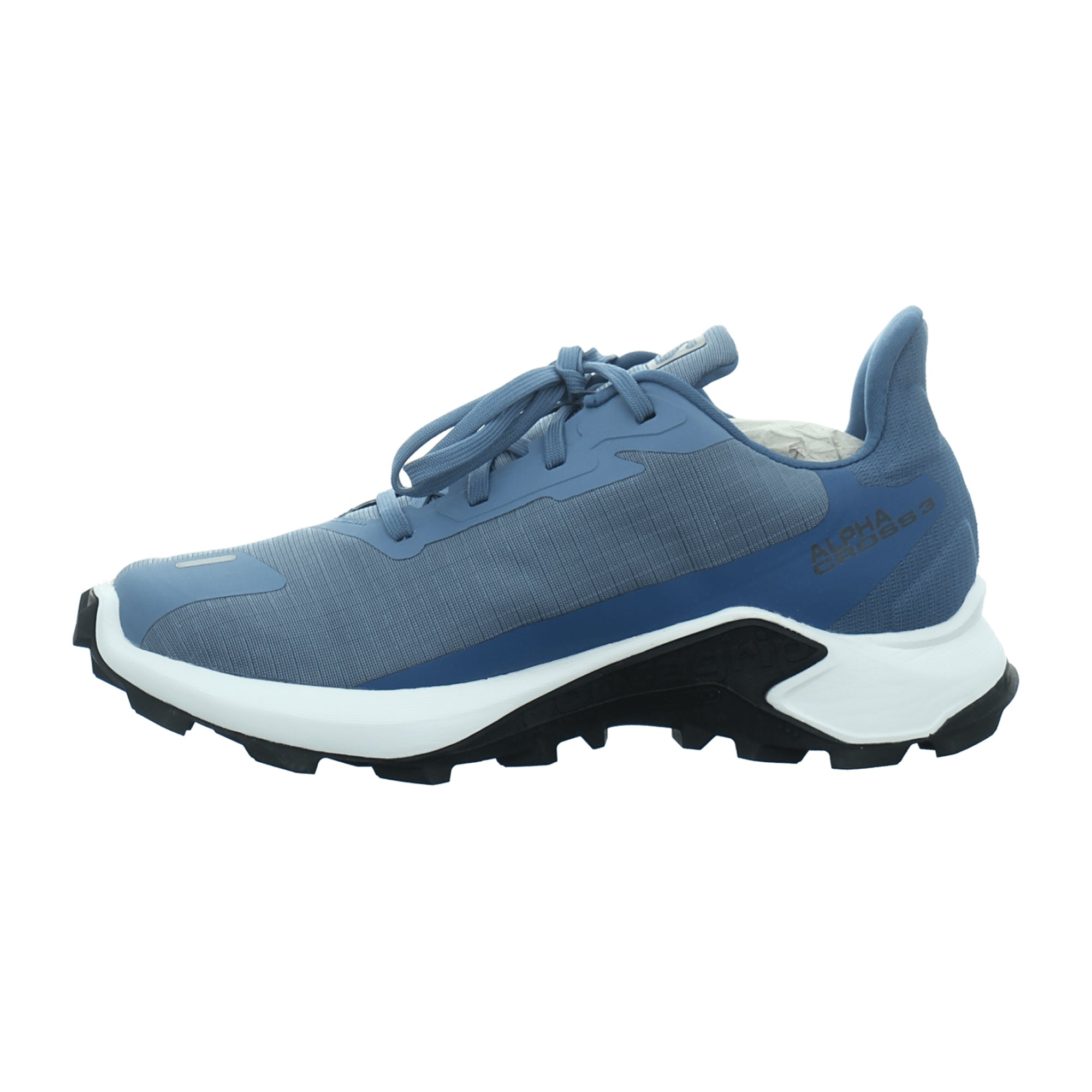 Salomon shoes ALPHACROSS 3 GTX W Blue for women, blue
