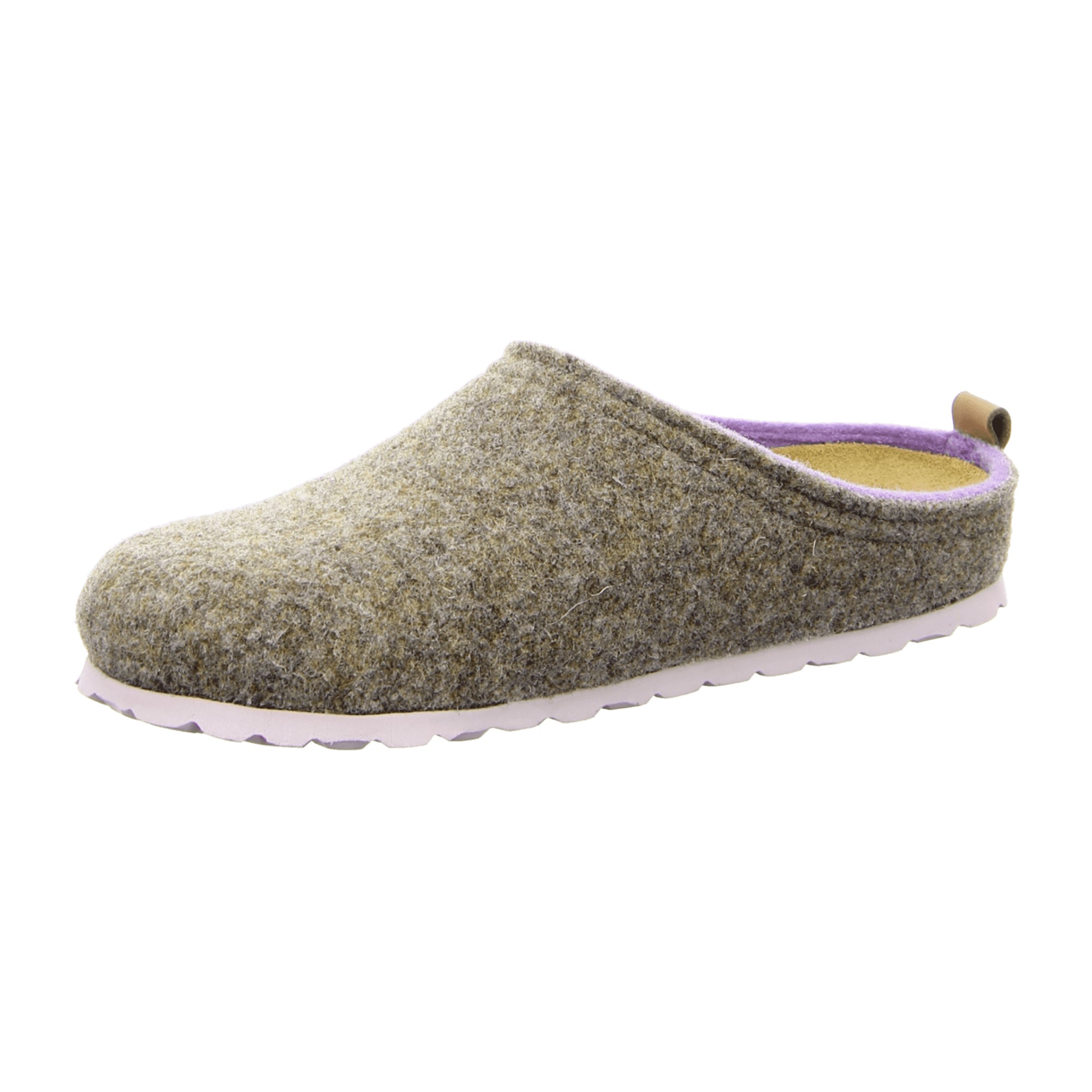 Rohde Napoli Women Beige Slip-On Shoes Felt Upper Textile Lining Winter