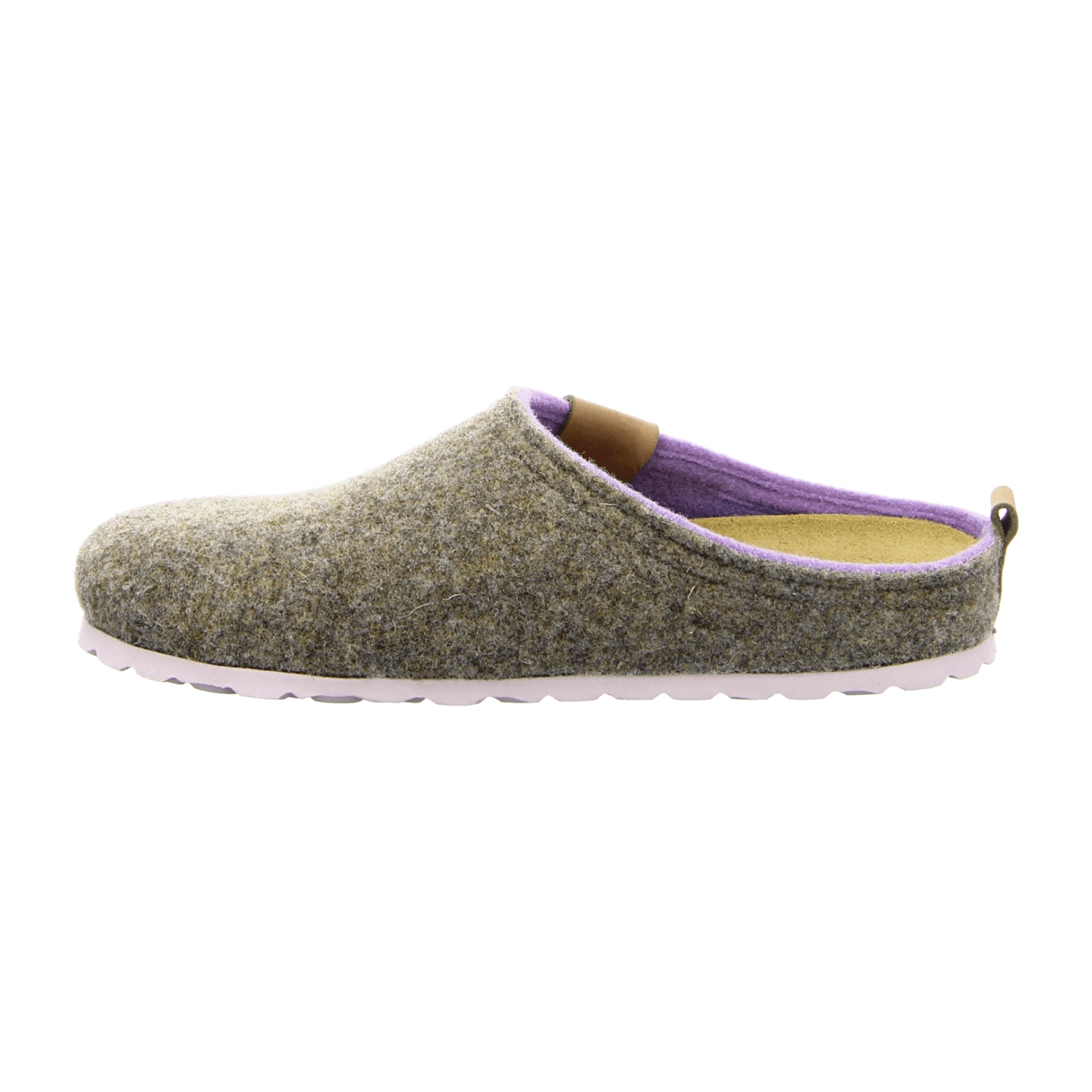 Rohde Napoli Women Beige Slip-On Shoes Felt Upper Textile Lining Winter