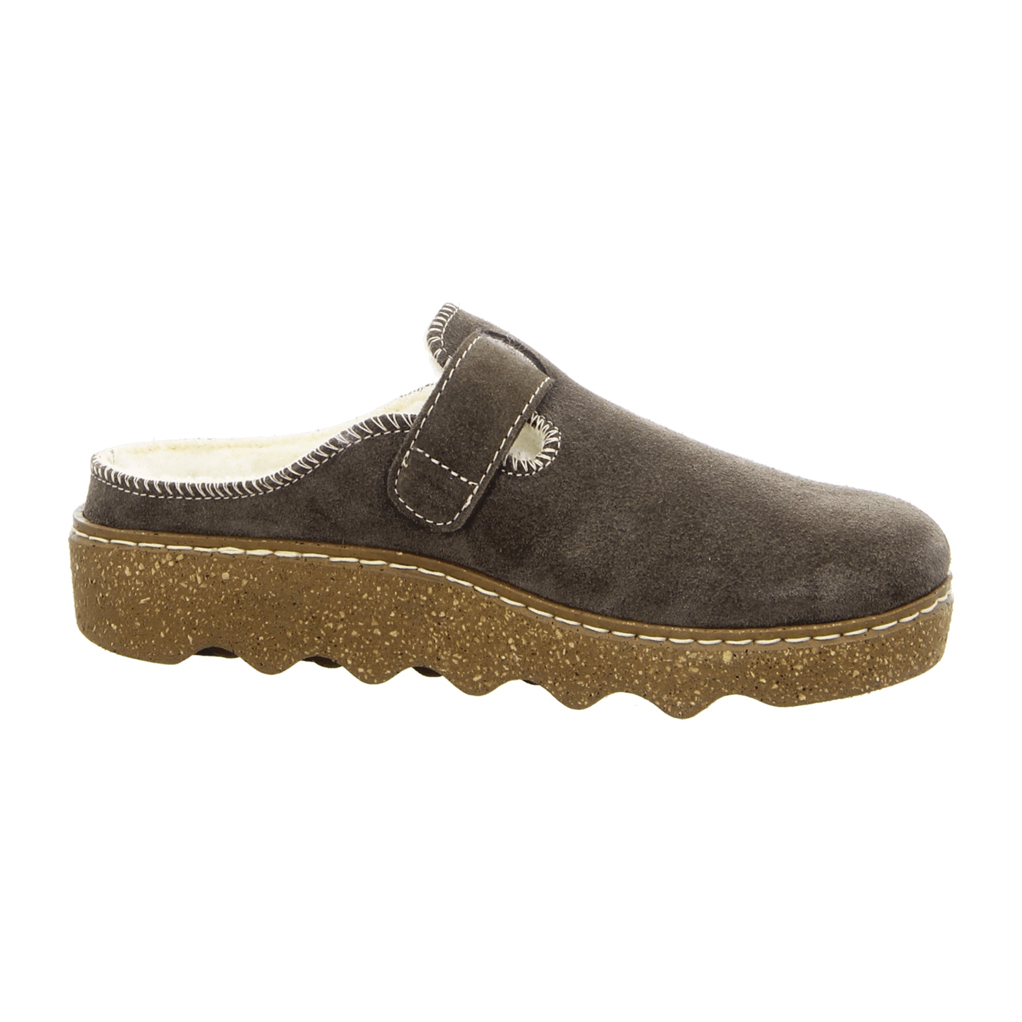 Rohde Women's Brown Slippers with Buckle and Removable Insole