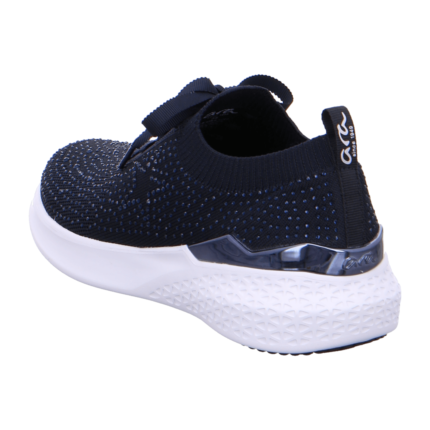 ARA MAYA Women's Blue Textile Lace-Up Shoes Round Toe
