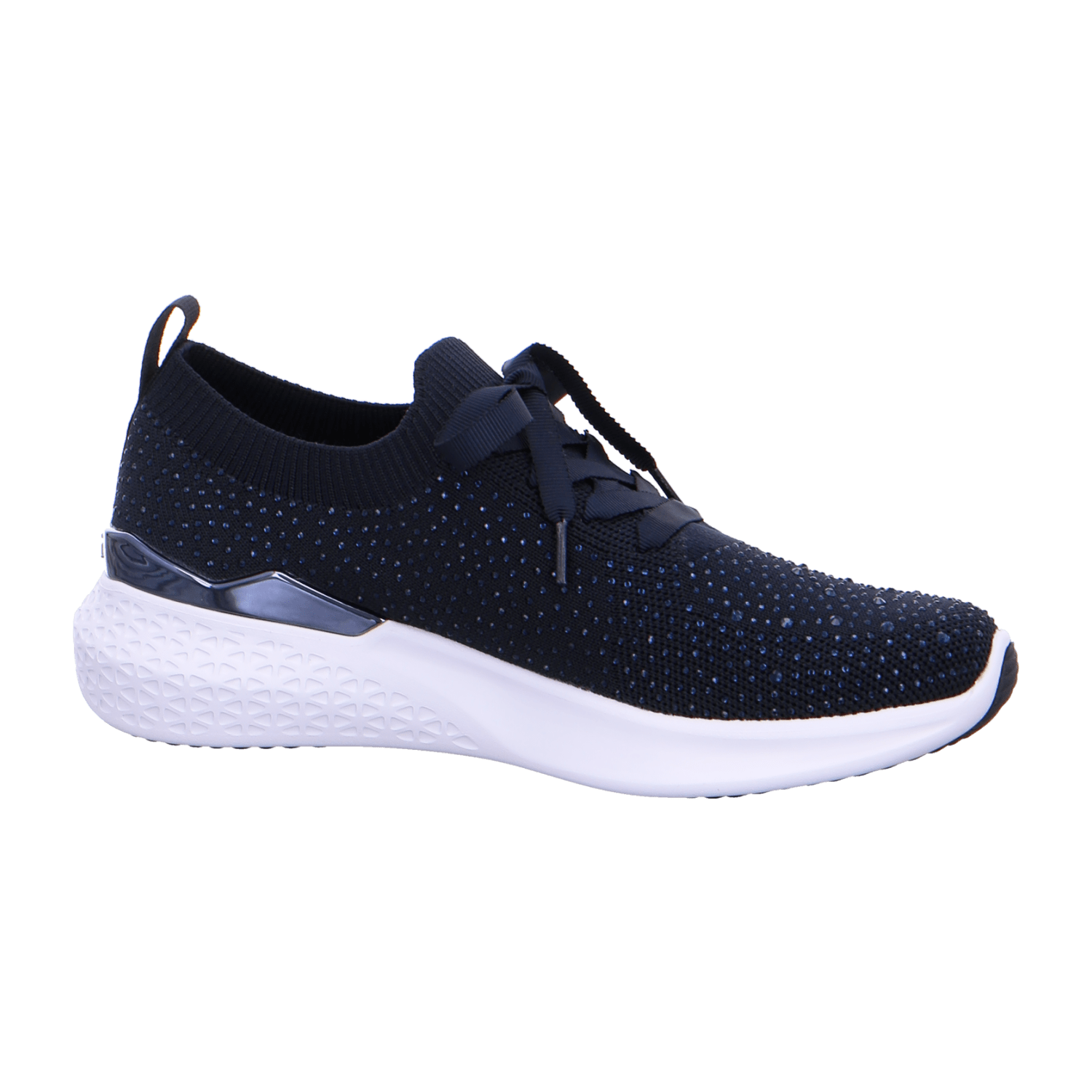 ARA MAYA Women's Blue Textile Lace-Up Shoes Round Toe