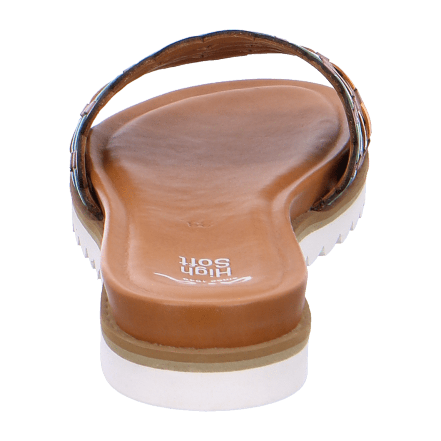 ARA Women's Brown Smooth Leather Slip-On Mules