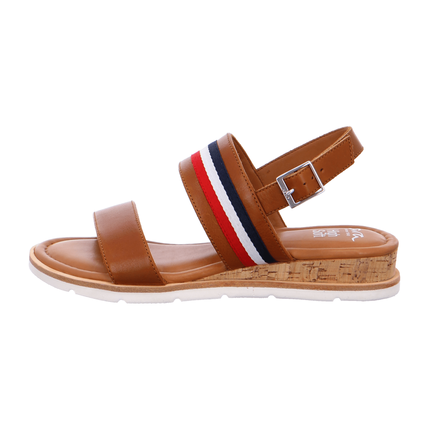 ARA CARMEL Women's Ankle Strap Leather Slippers in Brown - Bartel-Shop