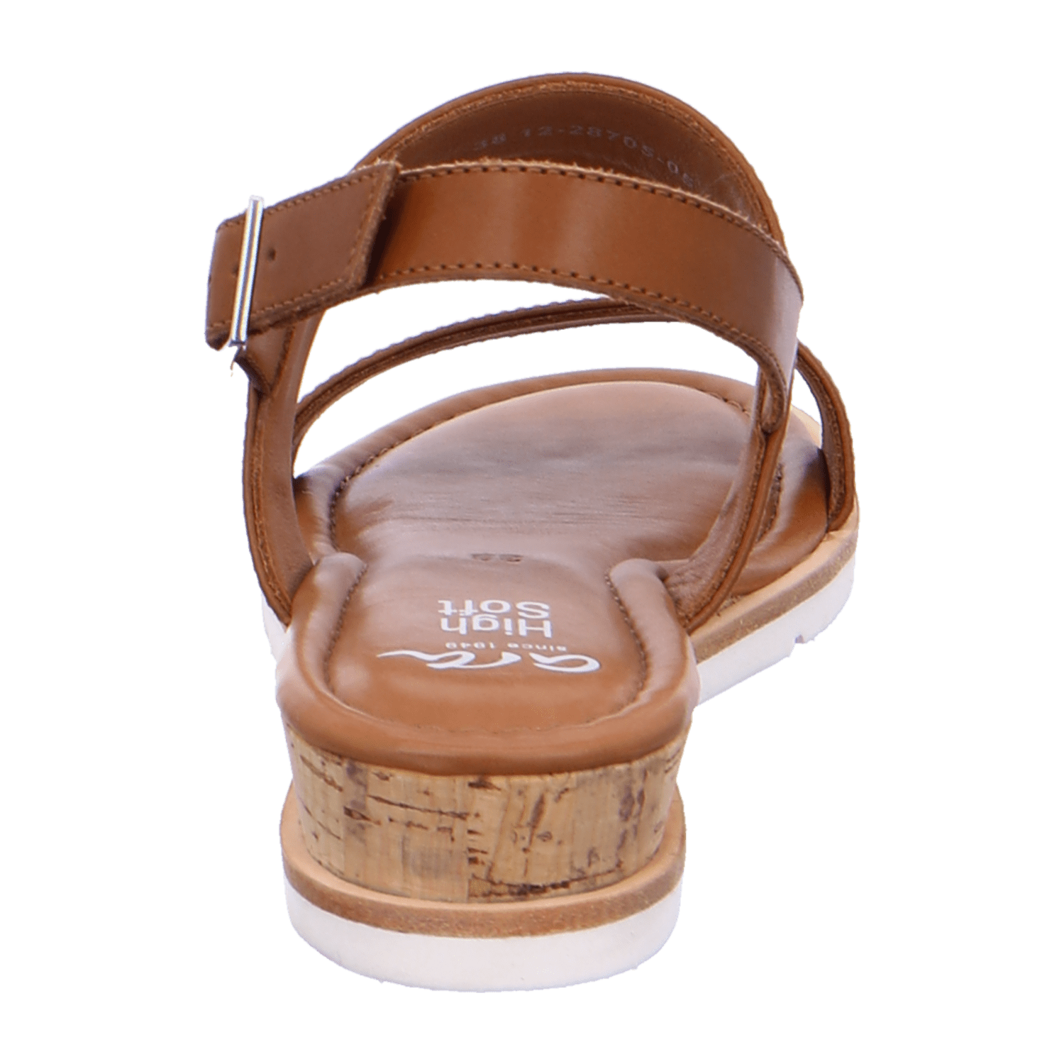 ARA CARMEL Women's Ankle Strap Leather Slippers in Brown - Bartel-Shop