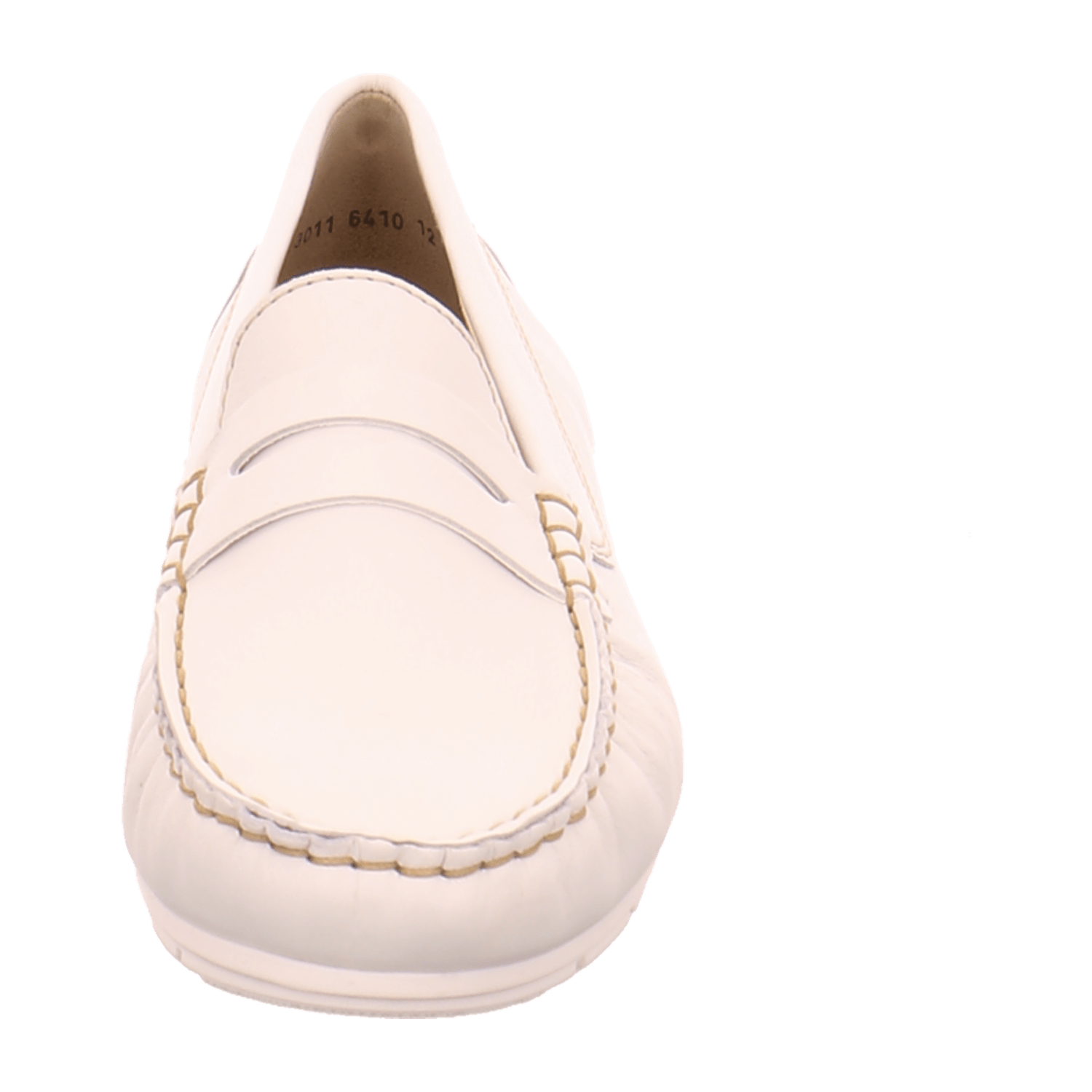 ARA Alabama Women's Moccasin in White Smooth Leather with Leather Lining and Synthetic Sole
