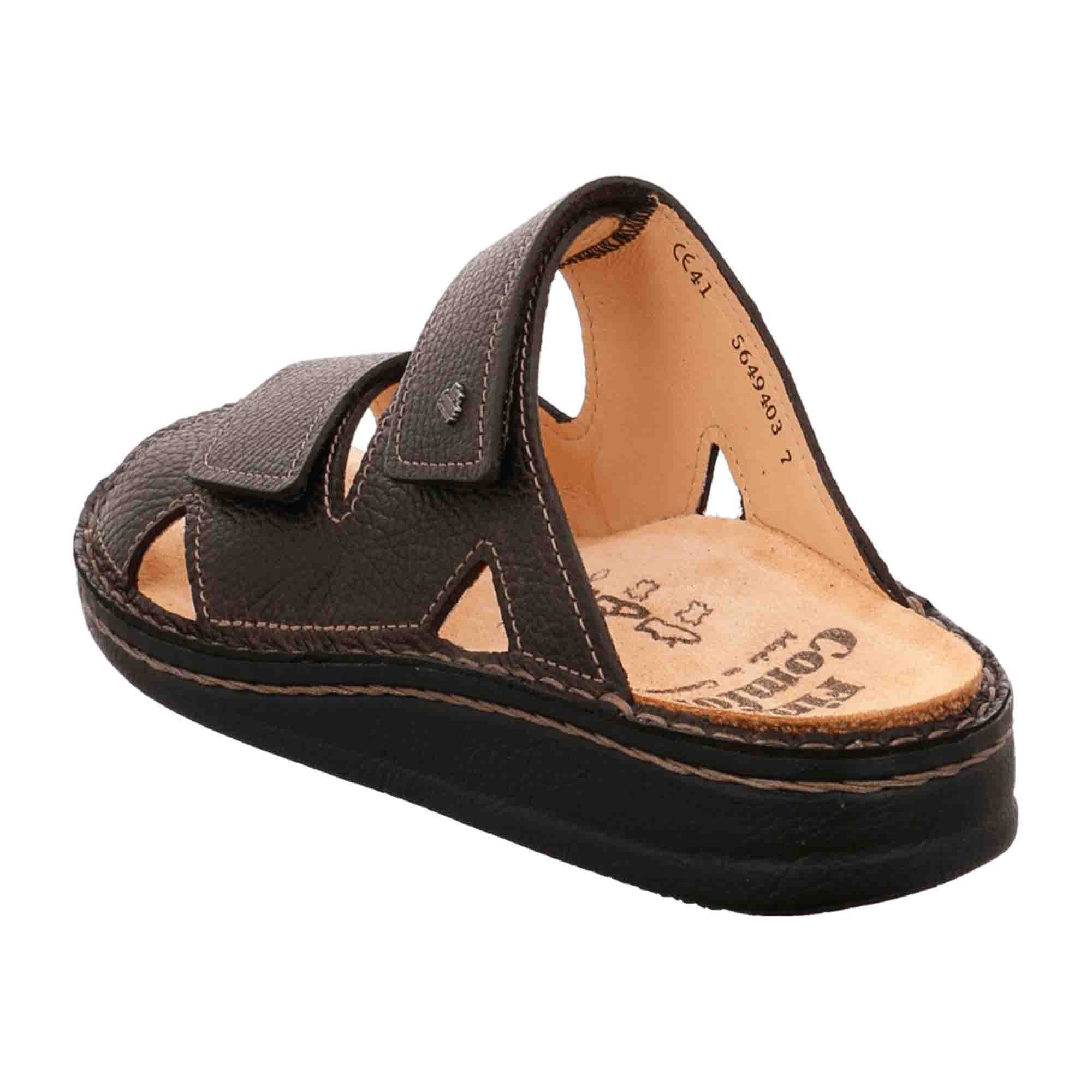 Finn Comfort Danzig-S Men's Comfort Sandals, Stylish Brown Leather