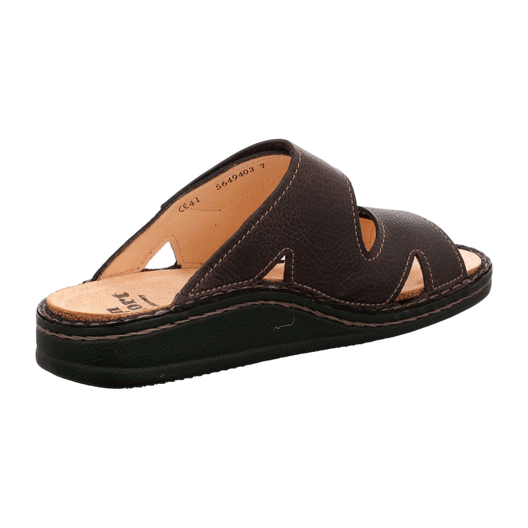Finn Comfort Danzig-S Men's Comfort Sandals, Stylish Brown Leather