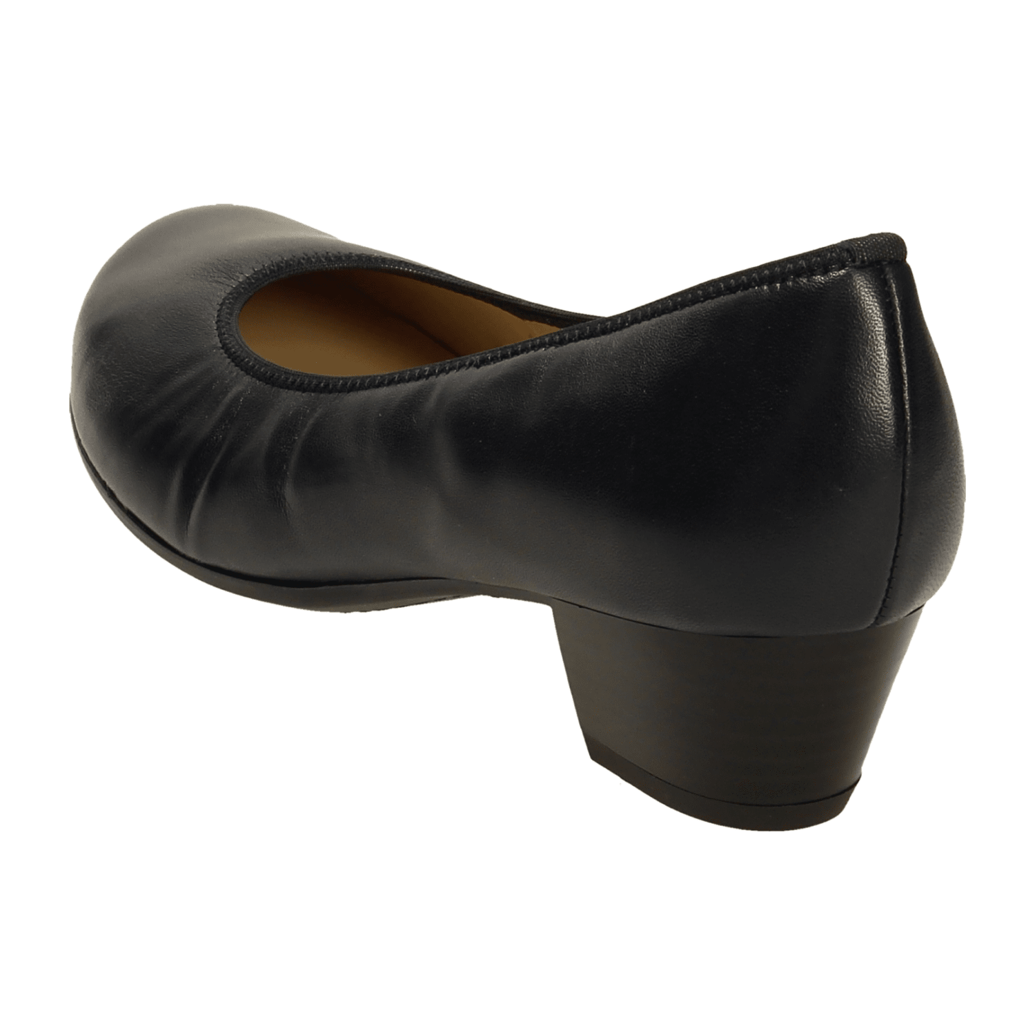 ARA Women's Comfort Pumps in Blue Smooth Leather with Round Toe, Pull-On Design, Warmly Lined