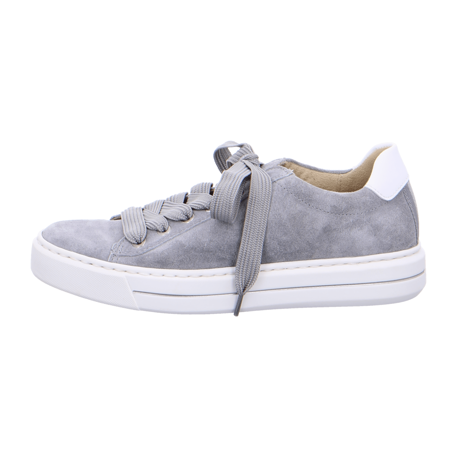 ARA COURTYARD C Women's Suede Sneakers with Lace-Up Closure in Grey