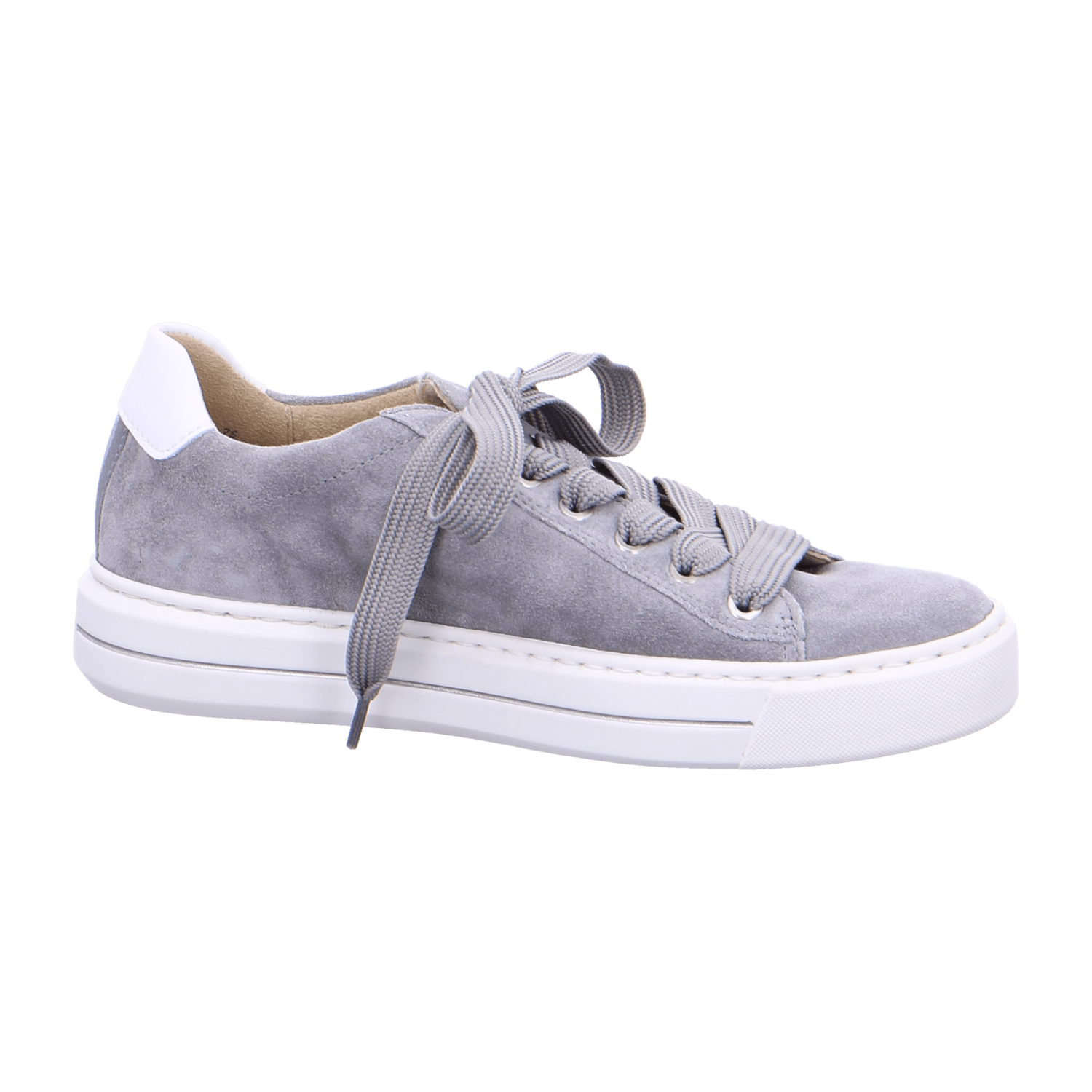 ARA COURTYARD C Women's Suede Sneakers with Lace-Up Closure in Grey