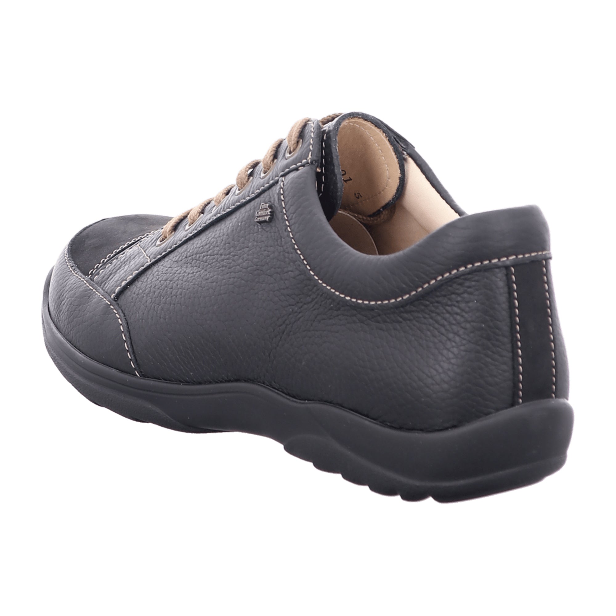 Finn Comfort Men’s Black Comfort Lace-Up Shoes | Stylish & Durable