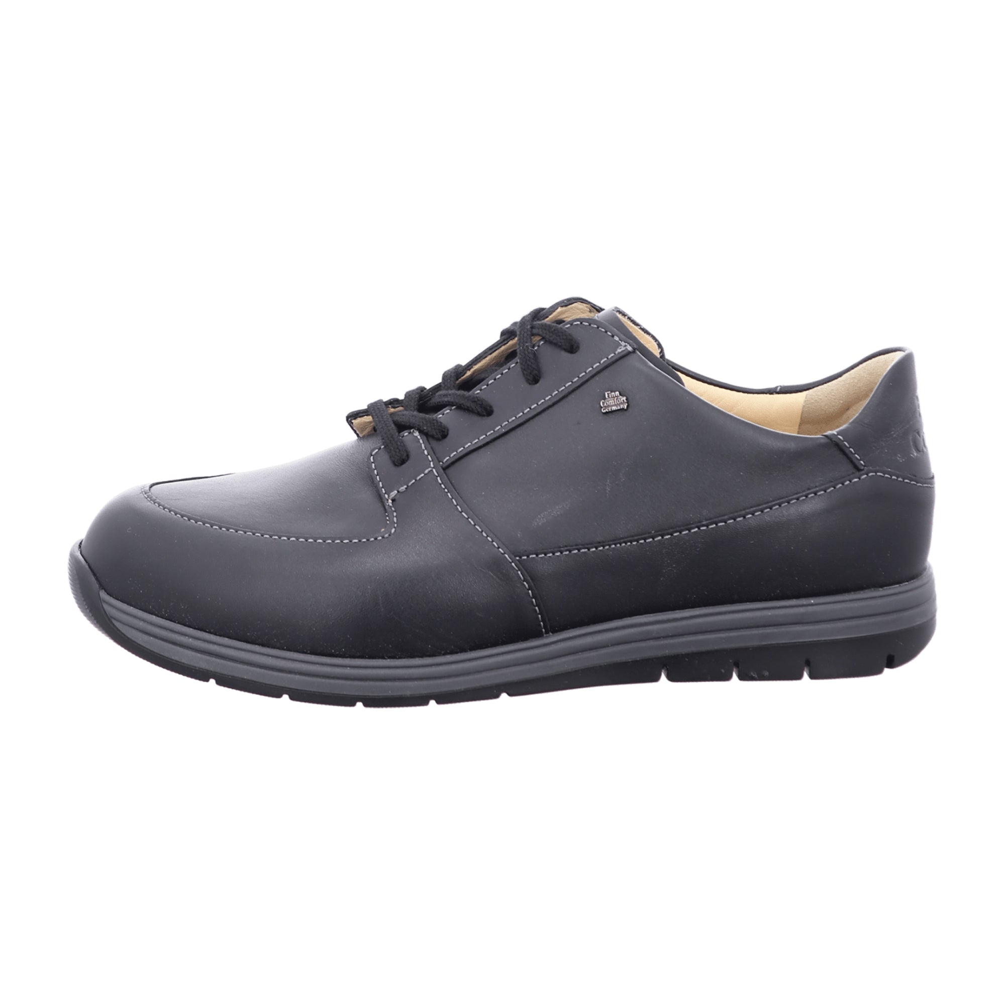 Finn Comfort Vernon Men's Comfortable Shoes - Stylish Black Leather