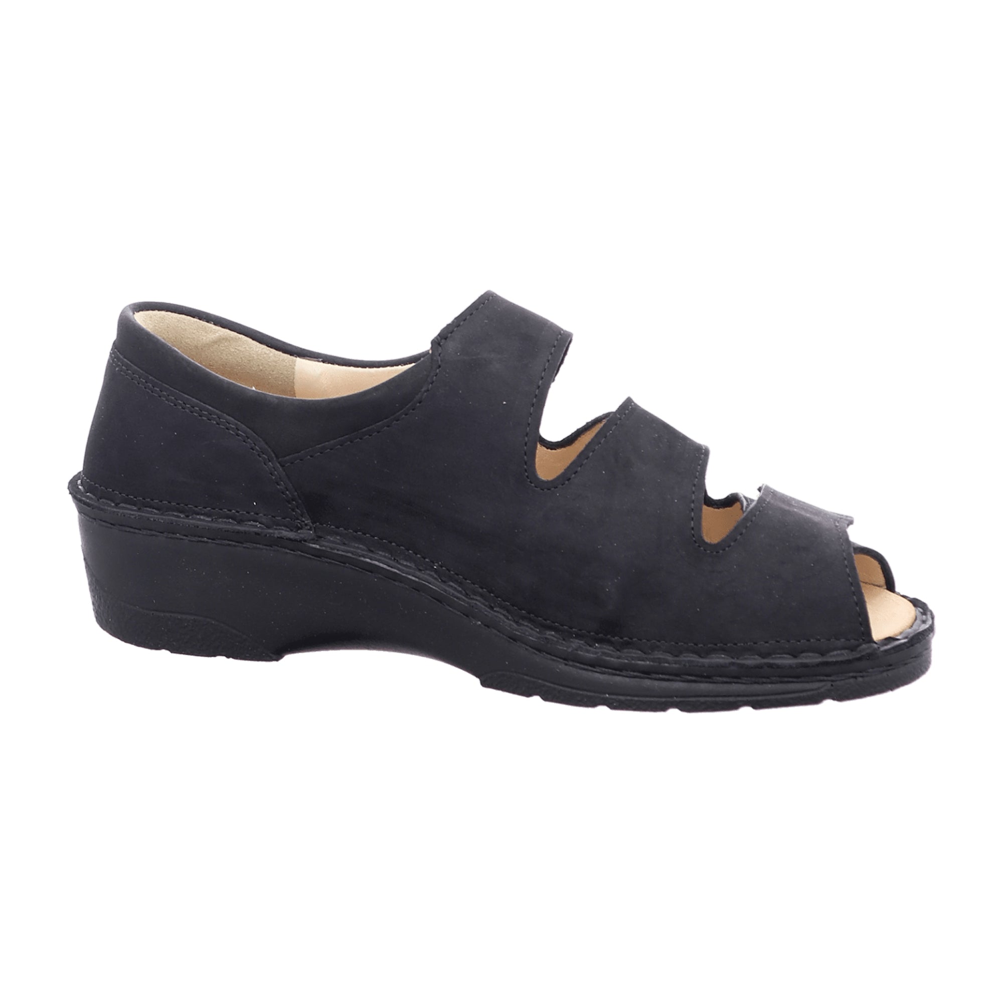 Finn Comfort Ischia Women's Comfort Sandals in Elegant Black