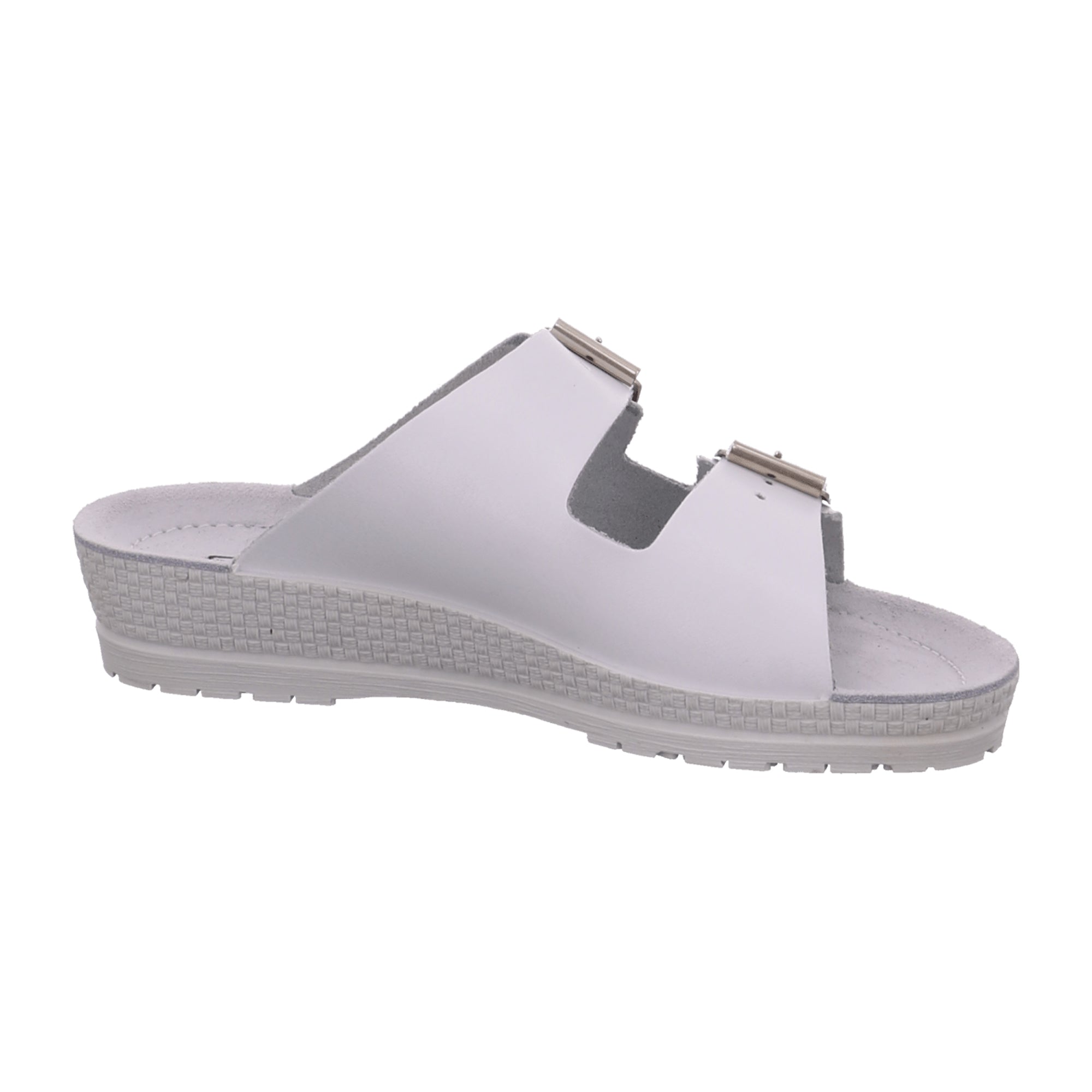 Rohde DA Naturana Women's White Leather Shoes with Wedge Heel