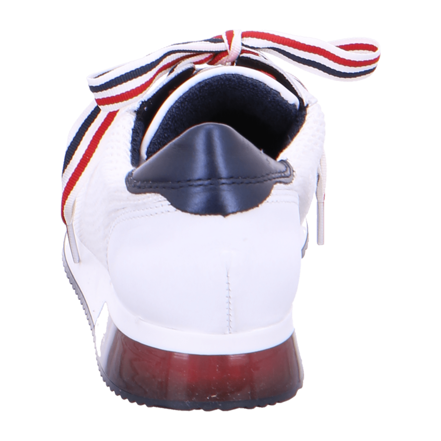ARA LISBON Women's Sneakers in White Smooth Leather with Lacing and Round Toe