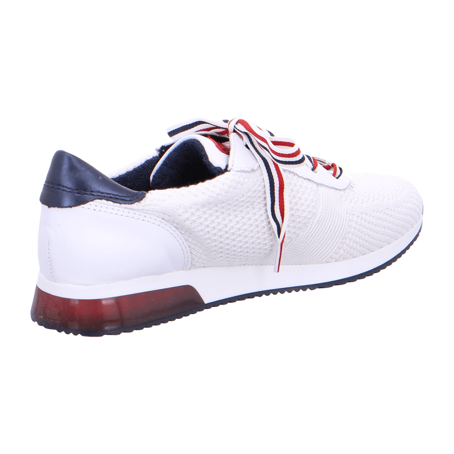 ARA LISBON Women's Sneakers in White Smooth Leather with Lacing and Round Toe