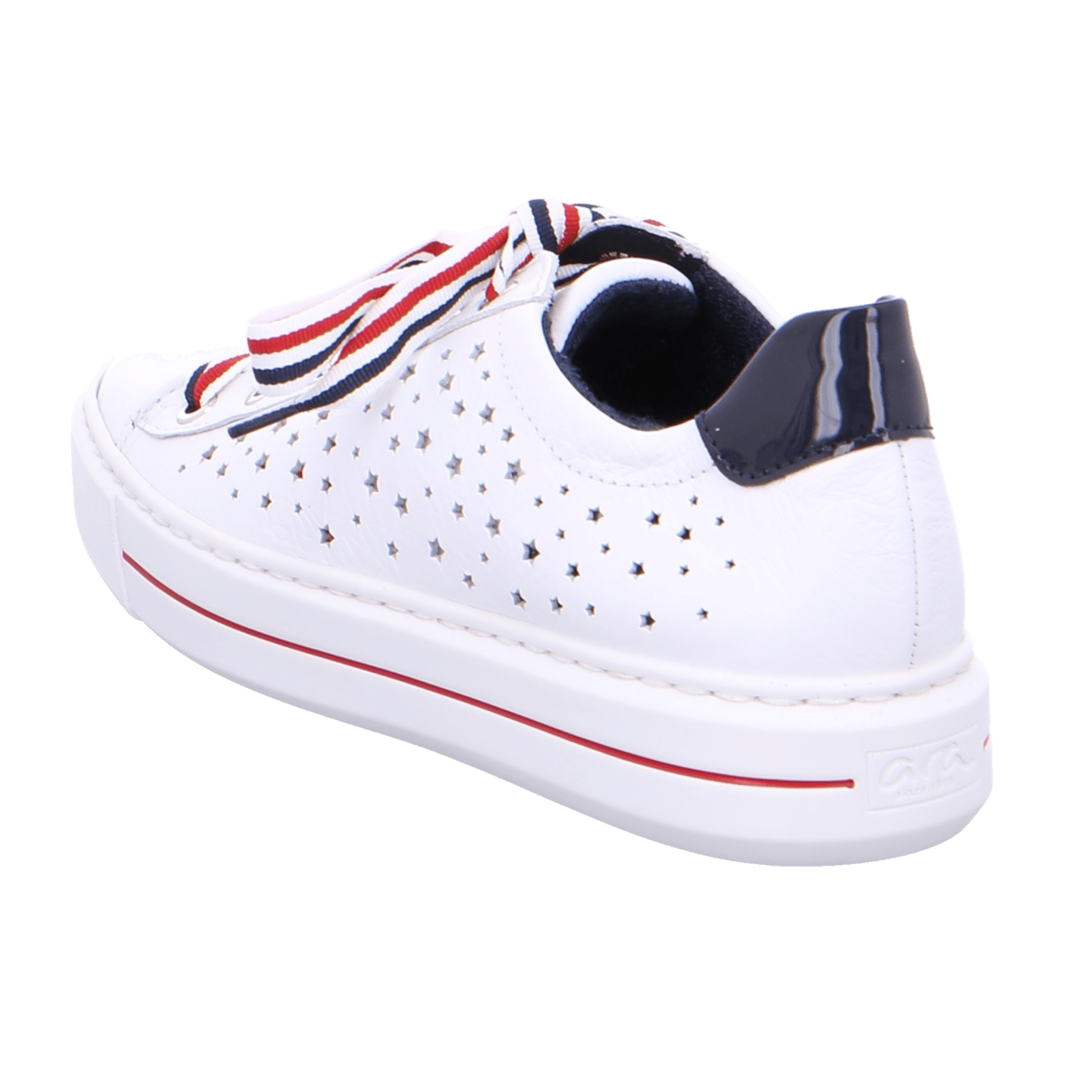 ARA COURTYARD Women's Leather Lace-Up Sneakers in White