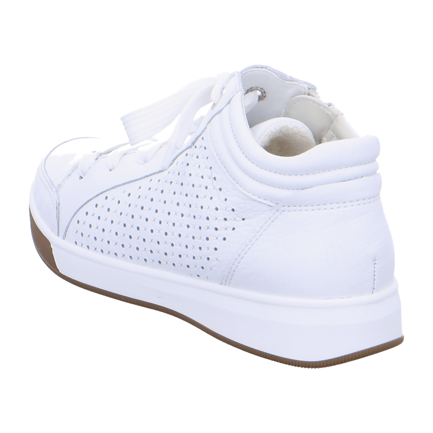 ARA ROM Women's High-Top Leather Sneakers in White