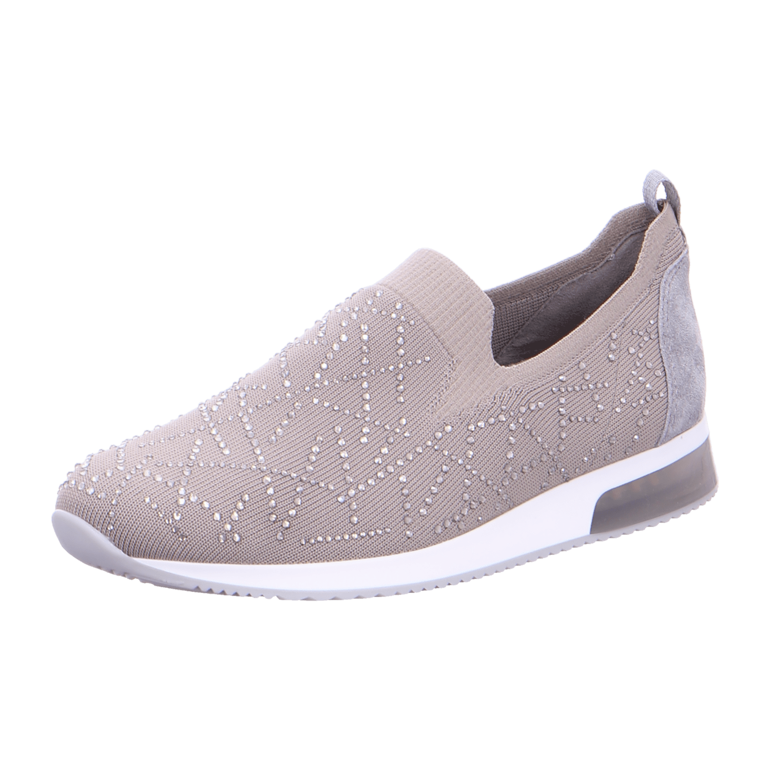 ARA LISBON LI Women's Ankle Boots in Grey Nubuck Leather with Pull-On Closure and Round Toe