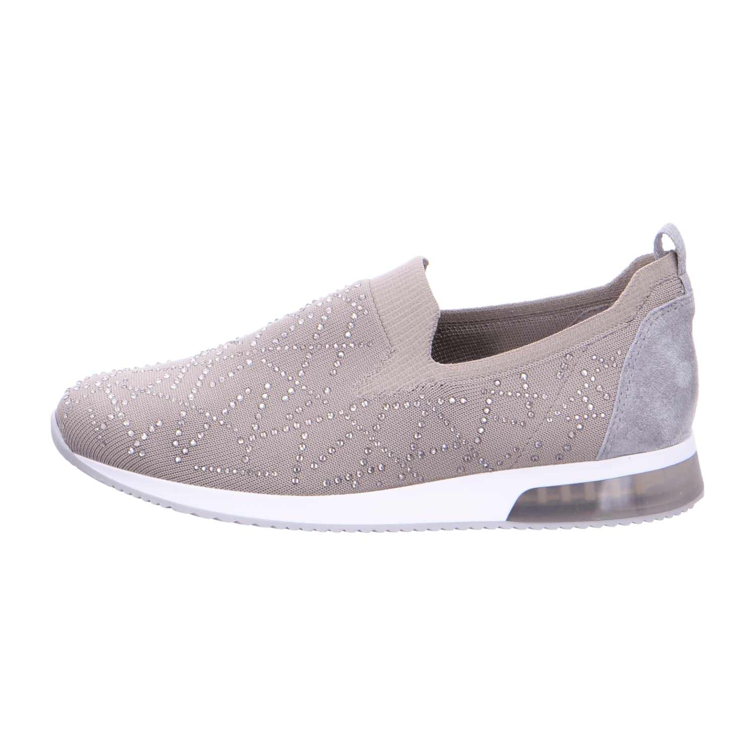 ARA LISBON LI Women's Ankle Boots in Grey Nubuck Leather with Pull-On Closure and Round Toe