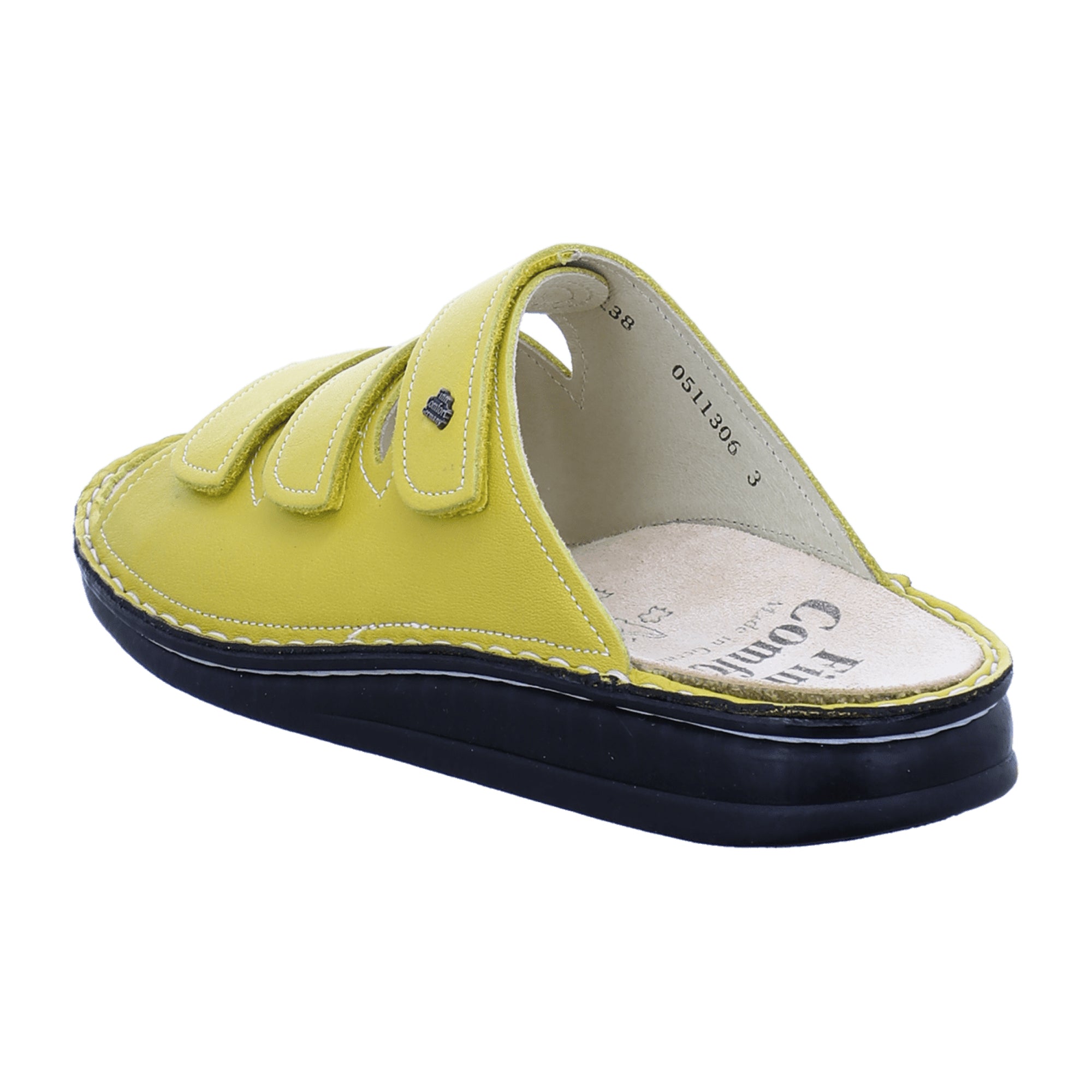 Finn Comfort Korfu Women's Yellow Sandals - Stylish & Comfortable
