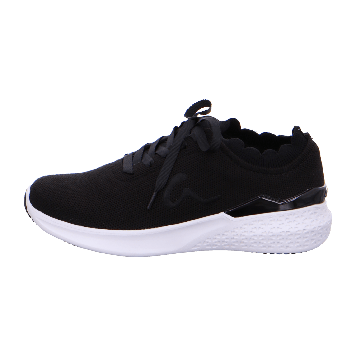 ARA MAYA Women's Suede Slip-On Sneakers in Black