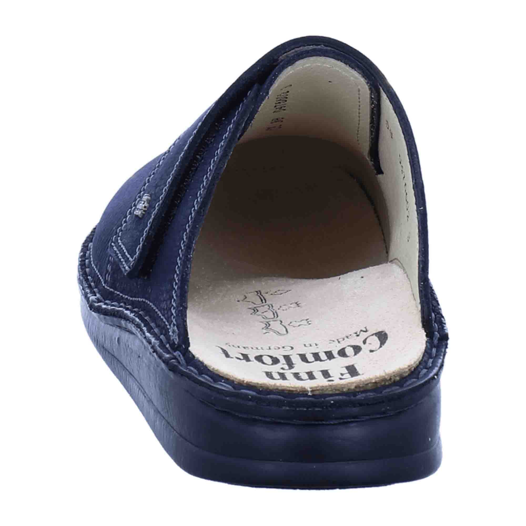 Finn Comfort Amalfi Men's Comfort Clogs, Stylish Blue
