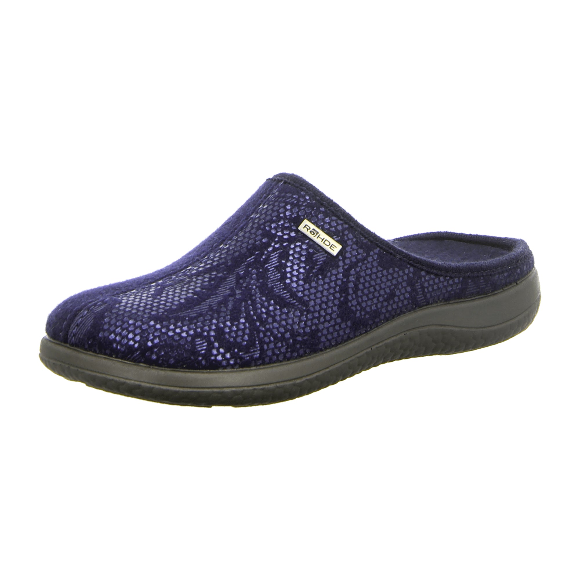 Rohde Women's Blue Slip-On Shoes with Wedge Heel for Fall/Winter