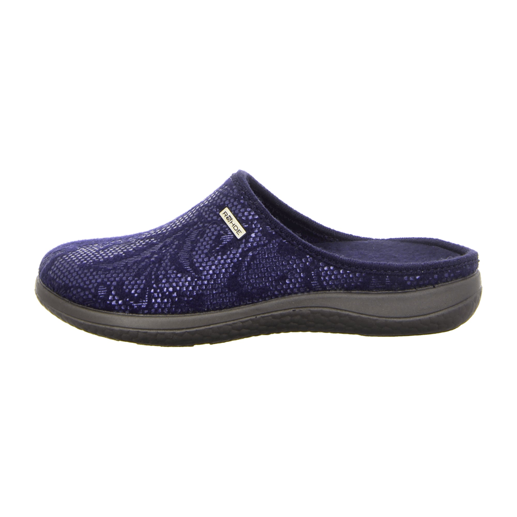 Rohde Women's Blue Slip-On Shoes with Wedge Heel for Fall/Winter