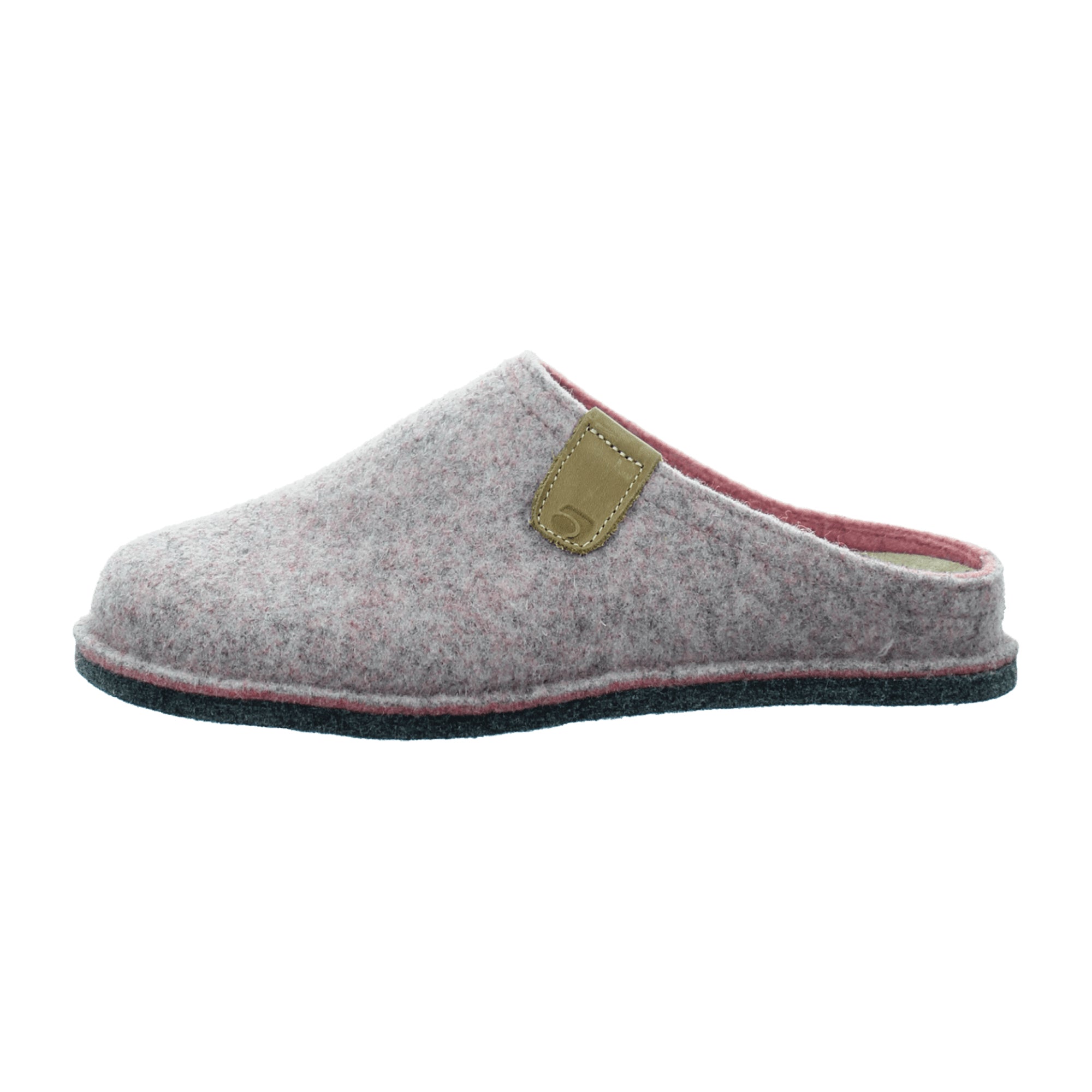 Rohde Lucca Women's Gray Slip-On Shoes with Removable Insole and Wedge Heel