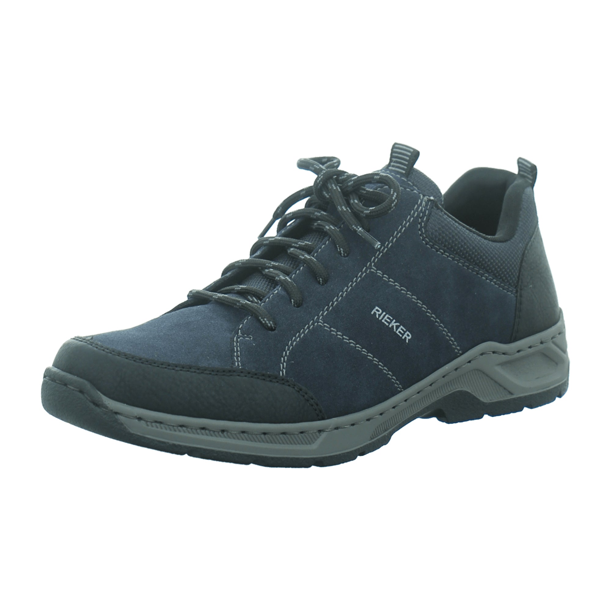 Rieker HWK Men's Black Lace-Up Shoes Comfortable Lightweight Shock Absorbing Sole