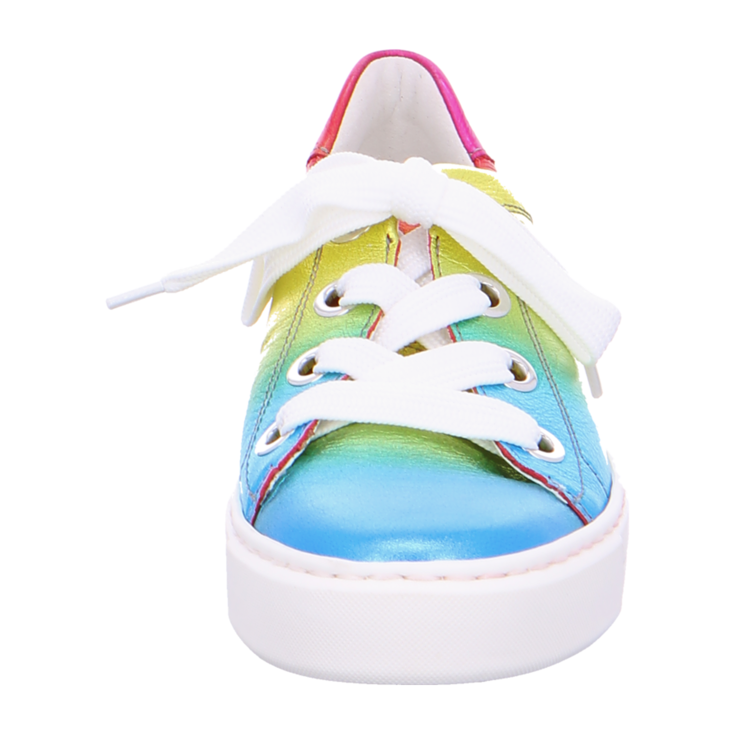 ARA COURTYARD Women's Sneakers in Smooth Leather with Lace-Up Closure and Round Toe, Multicolor