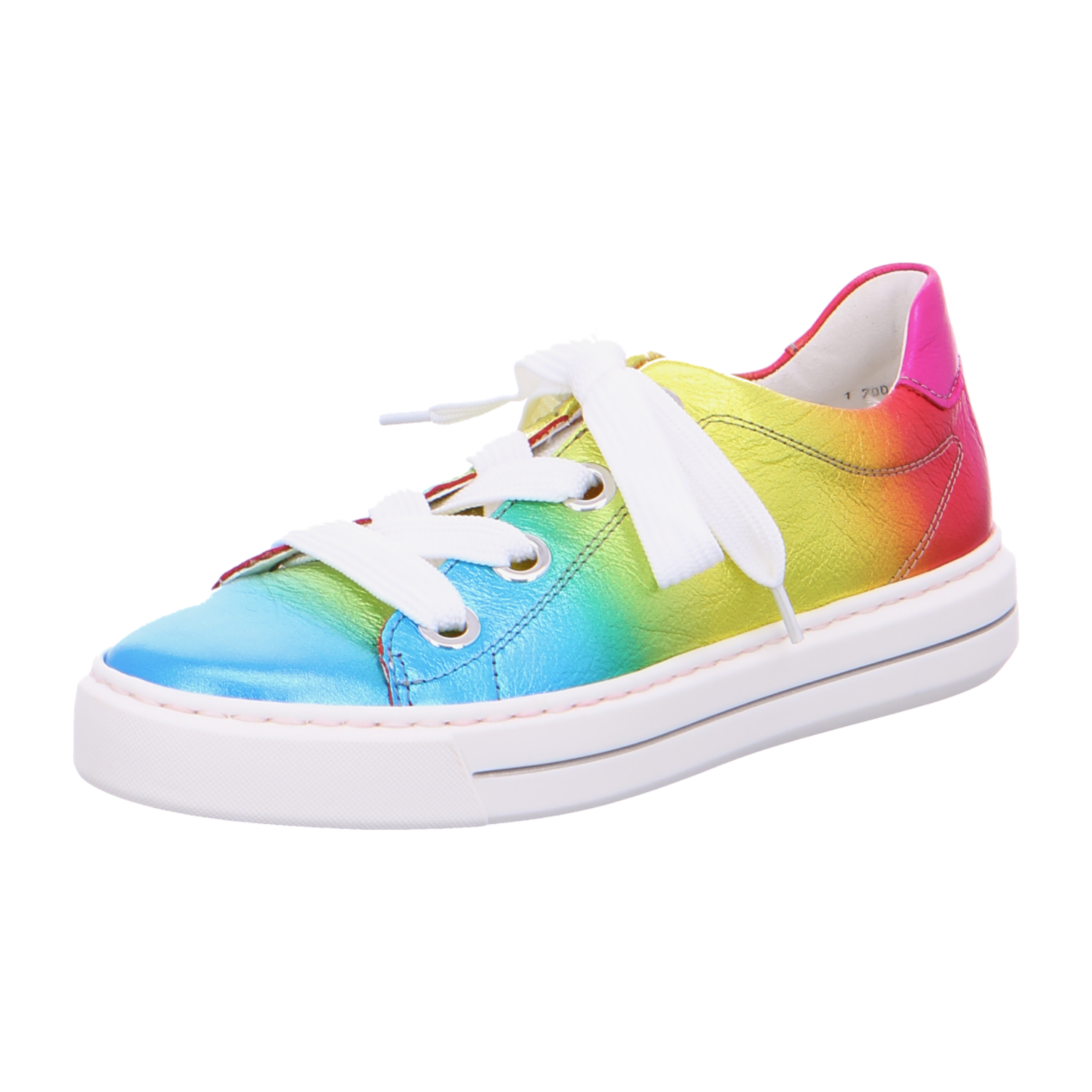 ARA COURTYARD Women's Sneakers in Smooth Leather with Lace-Up Closure and Round Toe, Multicolor