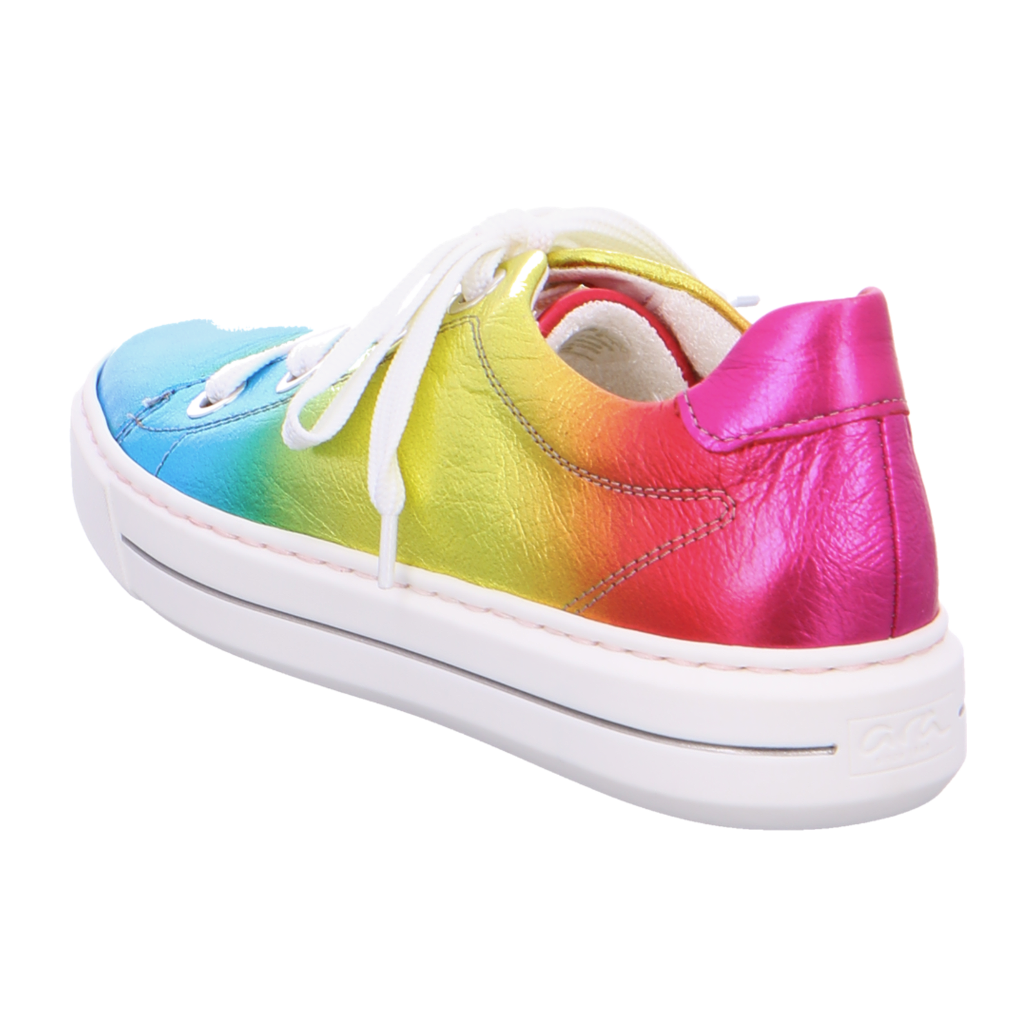 ARA COURTYARD Women's Sneakers in Smooth Leather with Lace-Up Closure and Round Toe, Multicolor